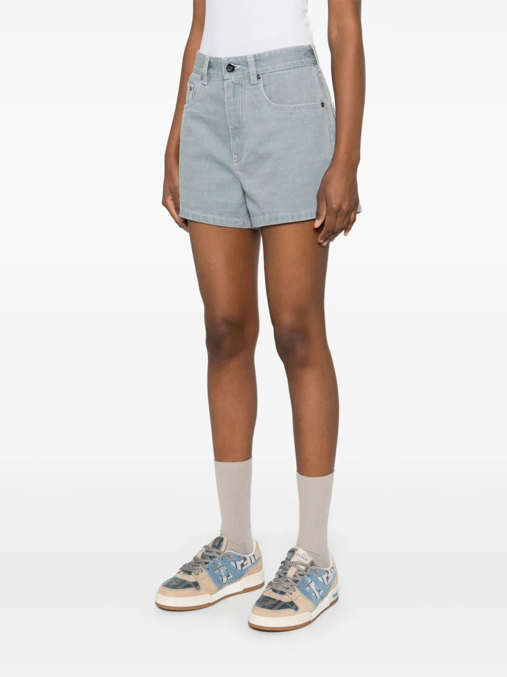Fendi Denim Shorts - image 3