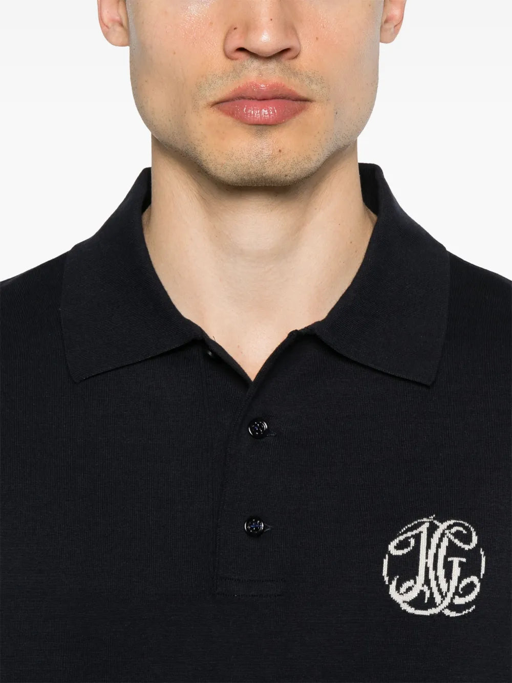Givenchy Givenchy Navy Polo Shirt with Embroidered Monogram Logo - image 6