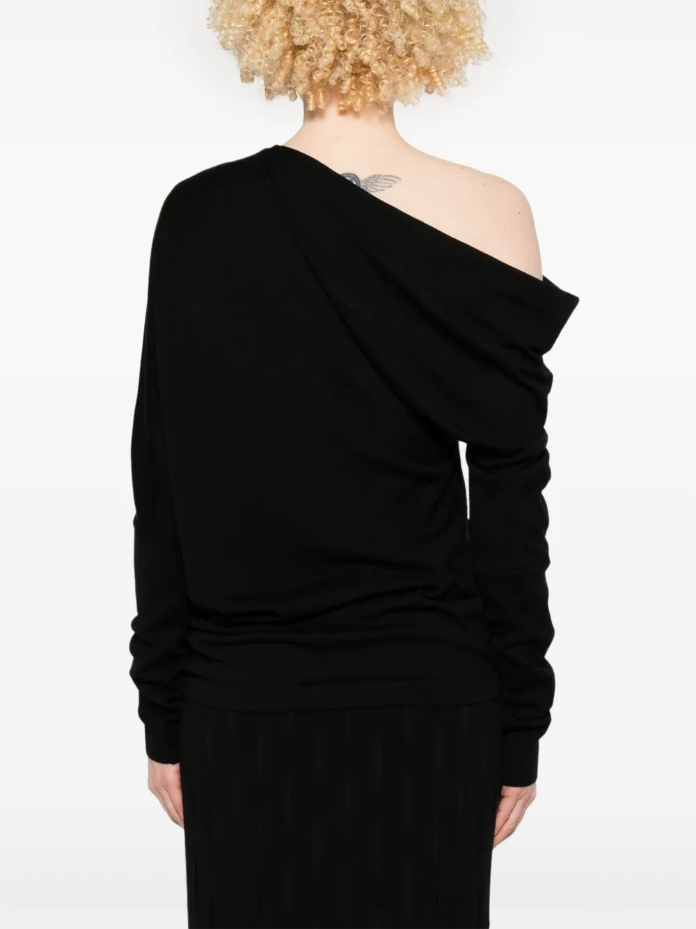 Moschino Draped Collar Wool Sweater - image 6