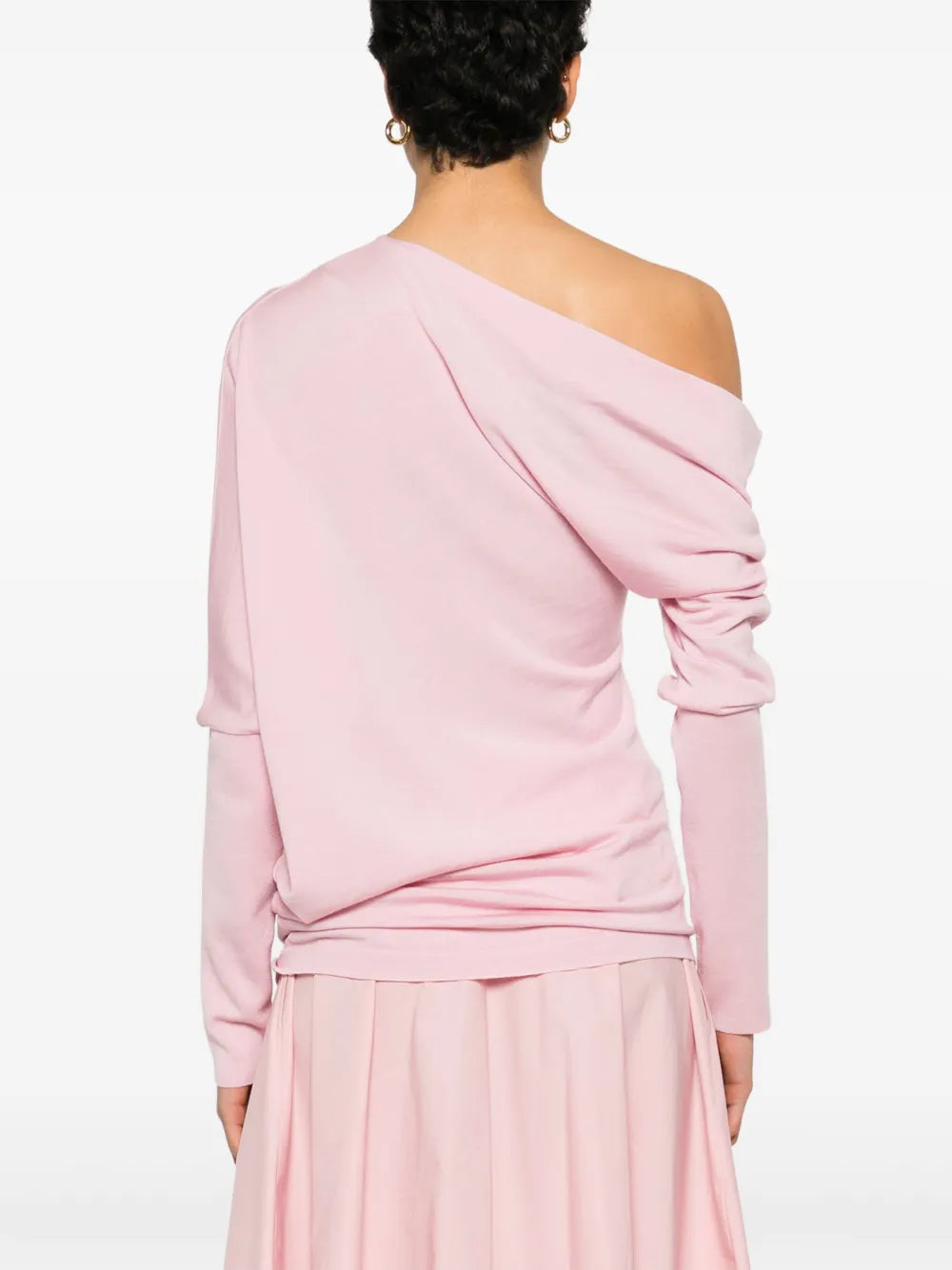 Moschino Draped Collar Wool Sweater - image 6