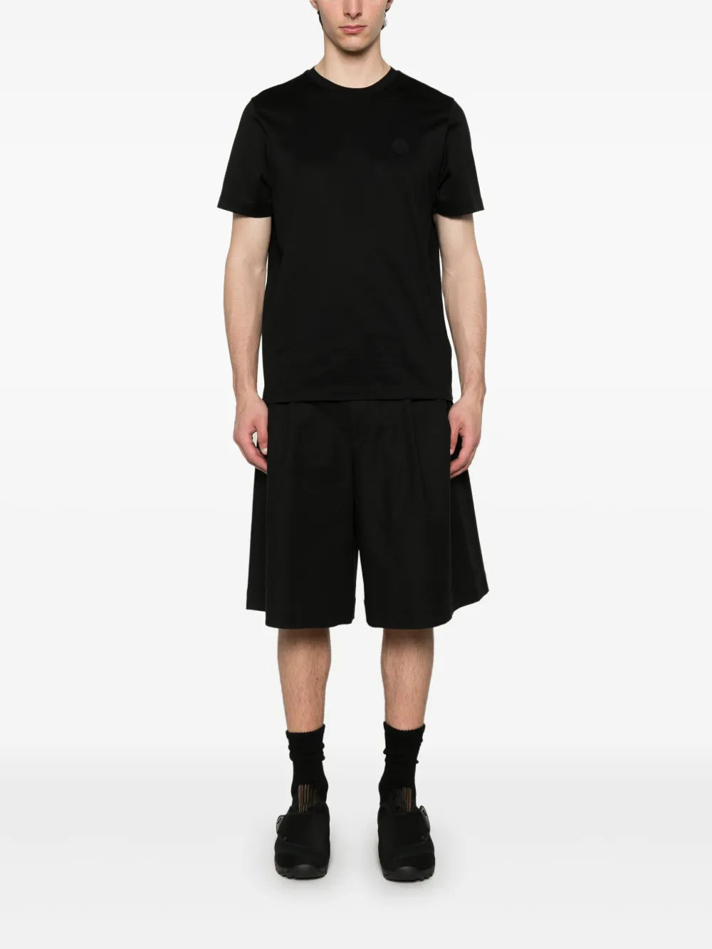 Moncler Black Vertical Logo T-Shirt - image 2