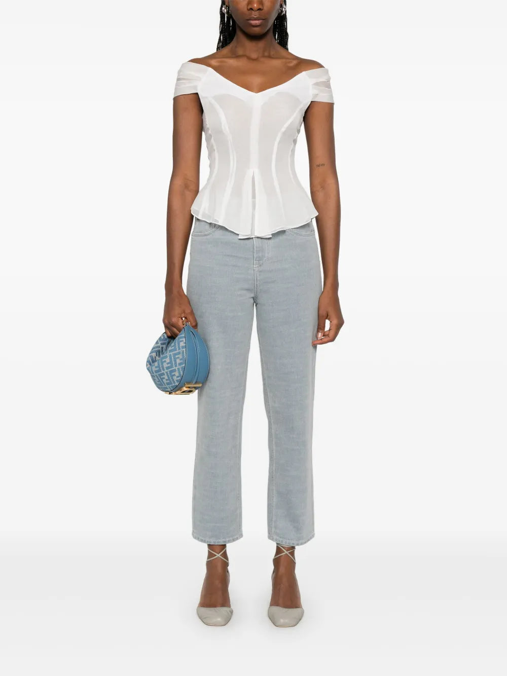 Fendi Bootcut Denim Jeans - image 2