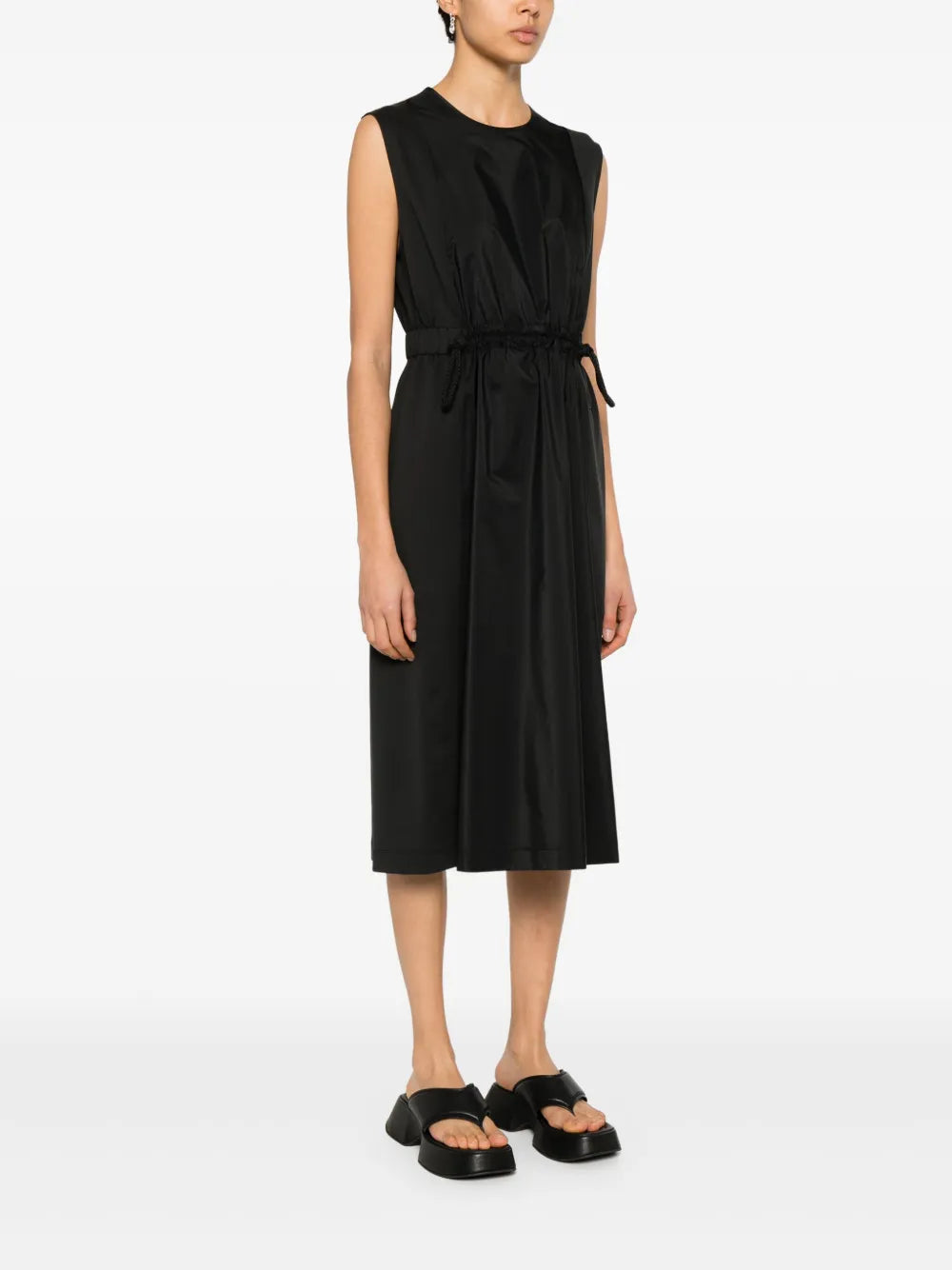 Moncler Sleeveless Drawstring Waist Midi Dress - image 3