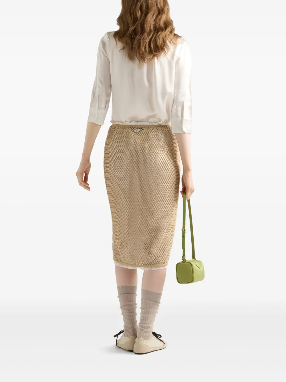Prada Cotton Mesh Skirt - image 3