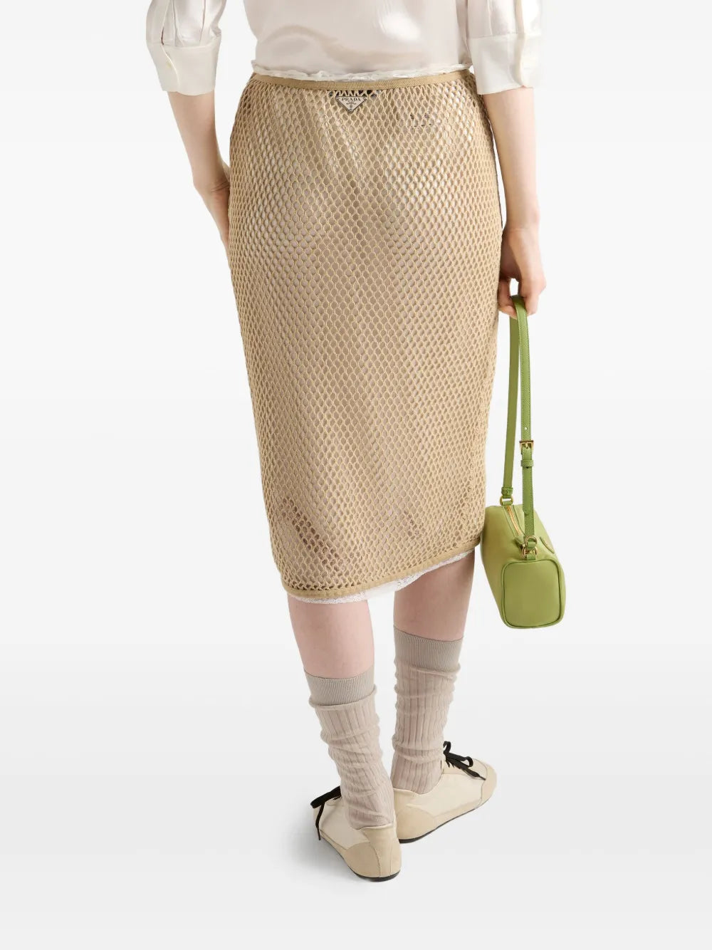 Prada Cotton Mesh Skirt - image 6