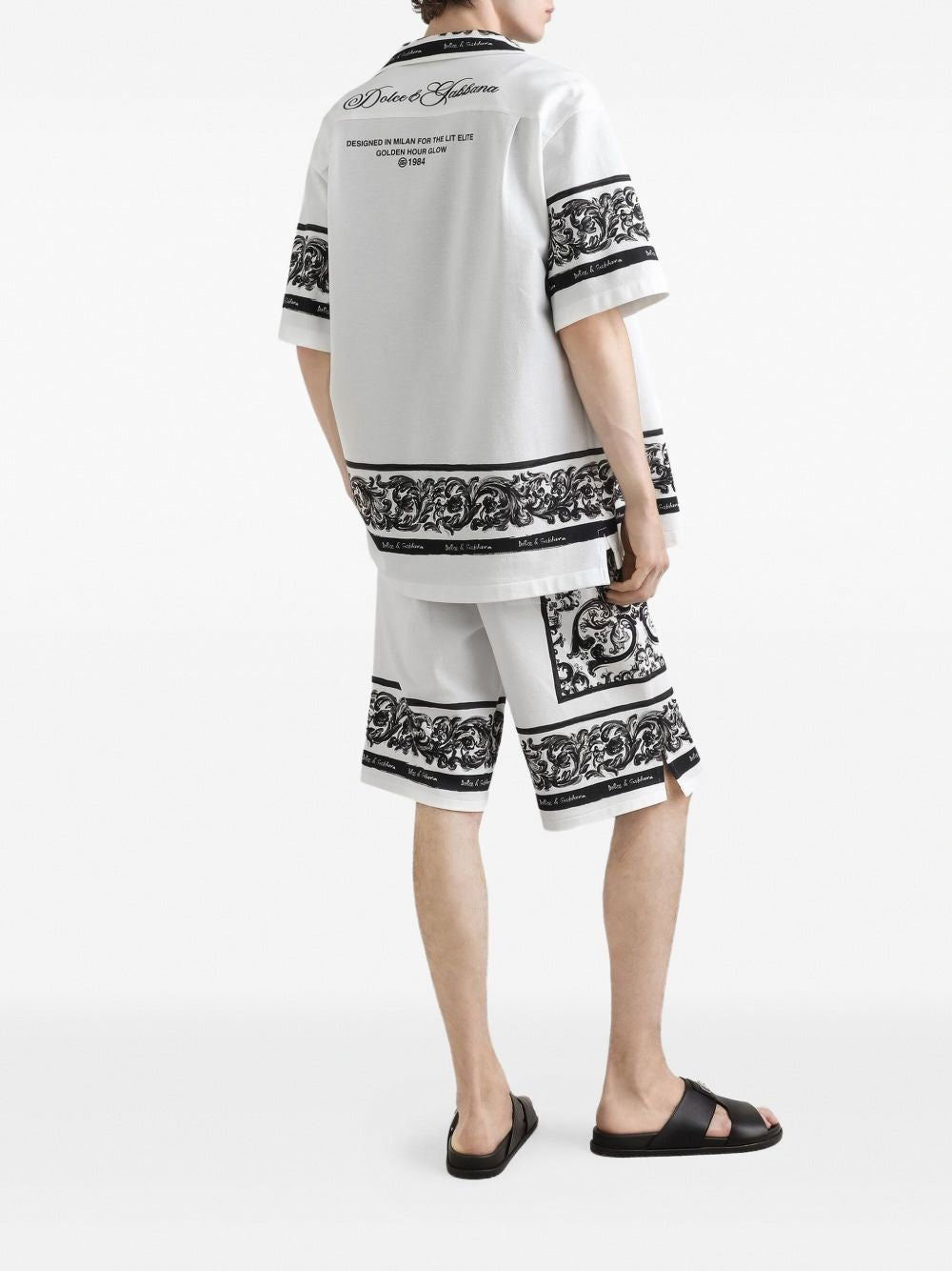 Dolce & Gabbana Logo-Print Cotton Shorts - image 3