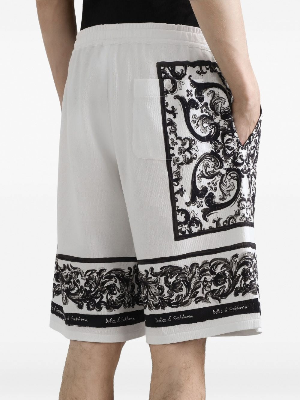 Dolce & Gabbana Logo-Print Cotton Shorts - image 5