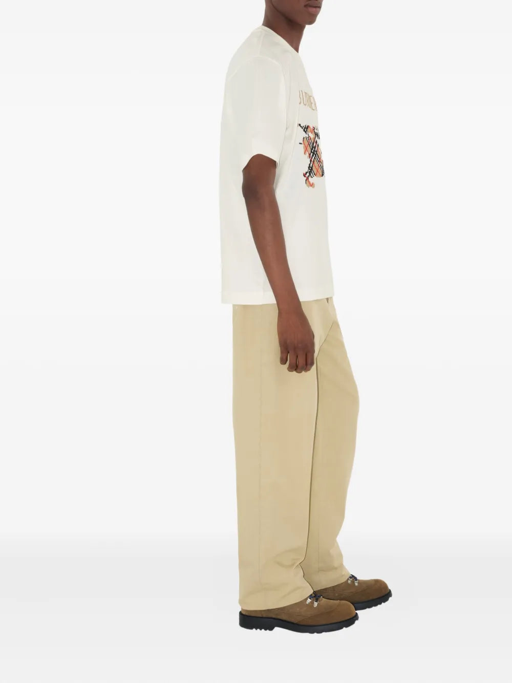 Burberry White EKD Embroidered T-Shirt - image 2