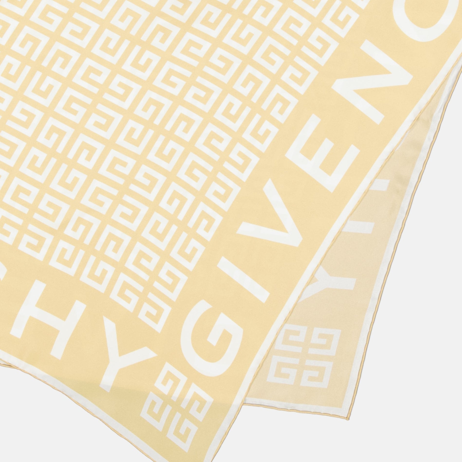 Givenchy Monogram Border Scarf – Cream & White - image 4