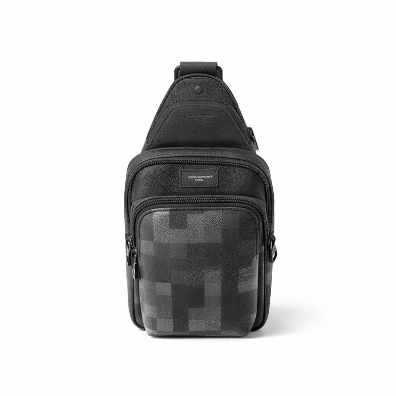 Louis Vuitton Damier Graphite Pixel Avenue Sling Bag (Black/Grey) - image 2