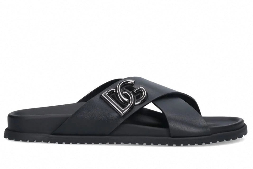 Dolce & Gabbana DG Logo Plaque Sandals