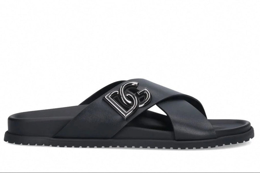 Dolce & Gabbana DG Logo Plaque Sandals