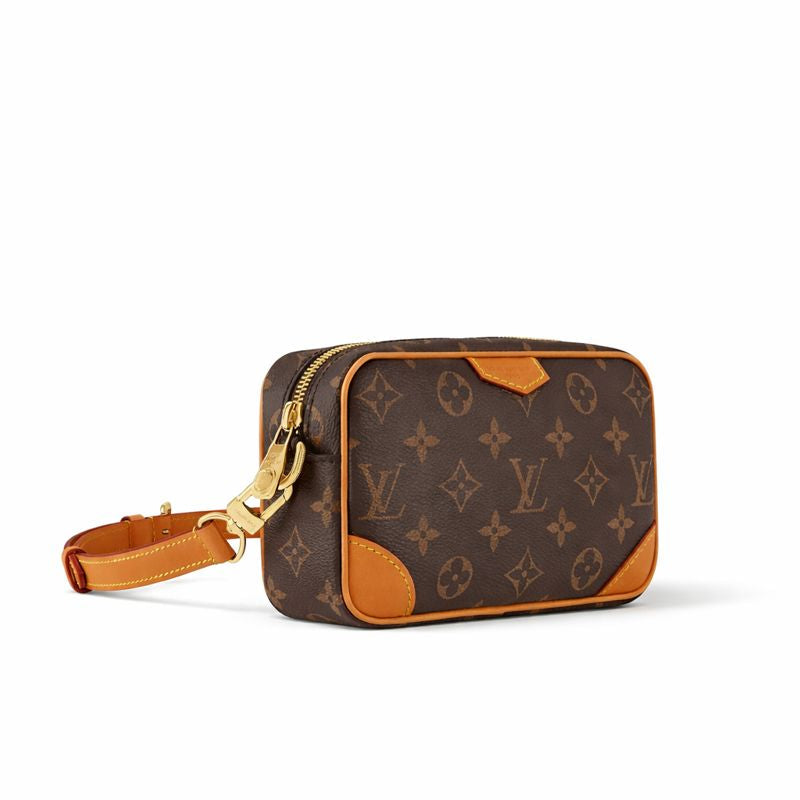 Louis Vuitton Canvas Pochette / Slim Crossbody (Brown/Tan) - image 2