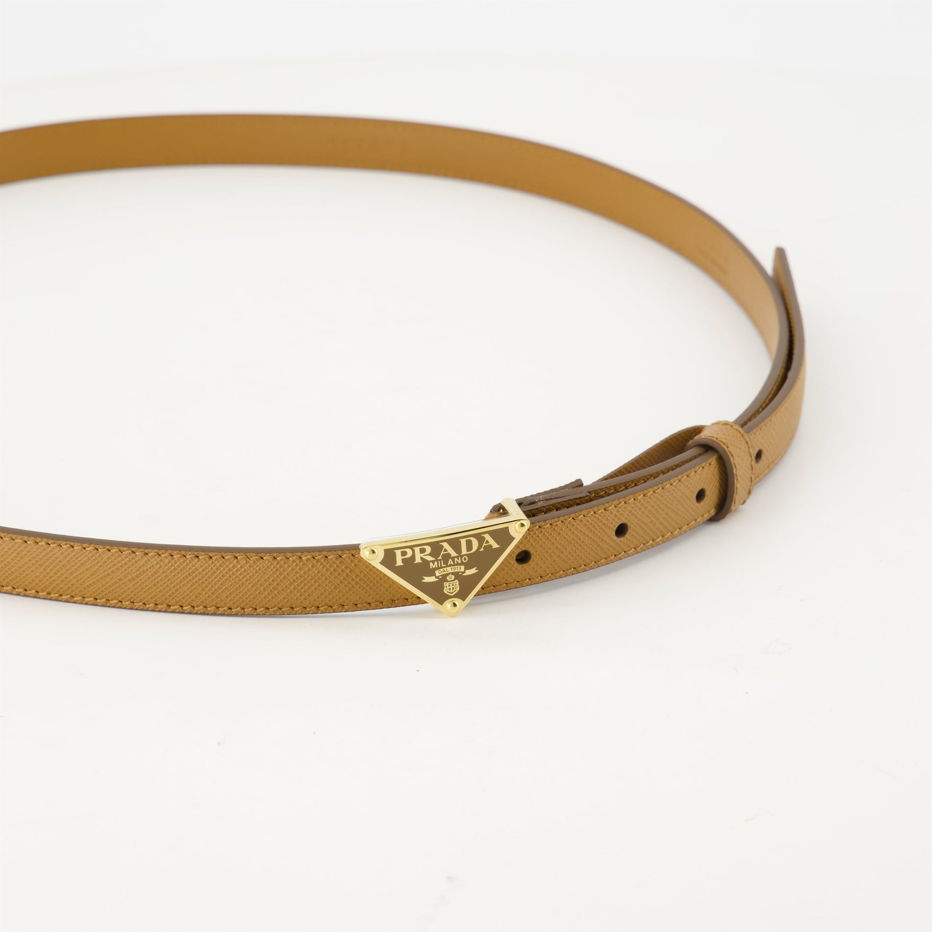 Prada Saffiano Leather Belt – Tan - image 3