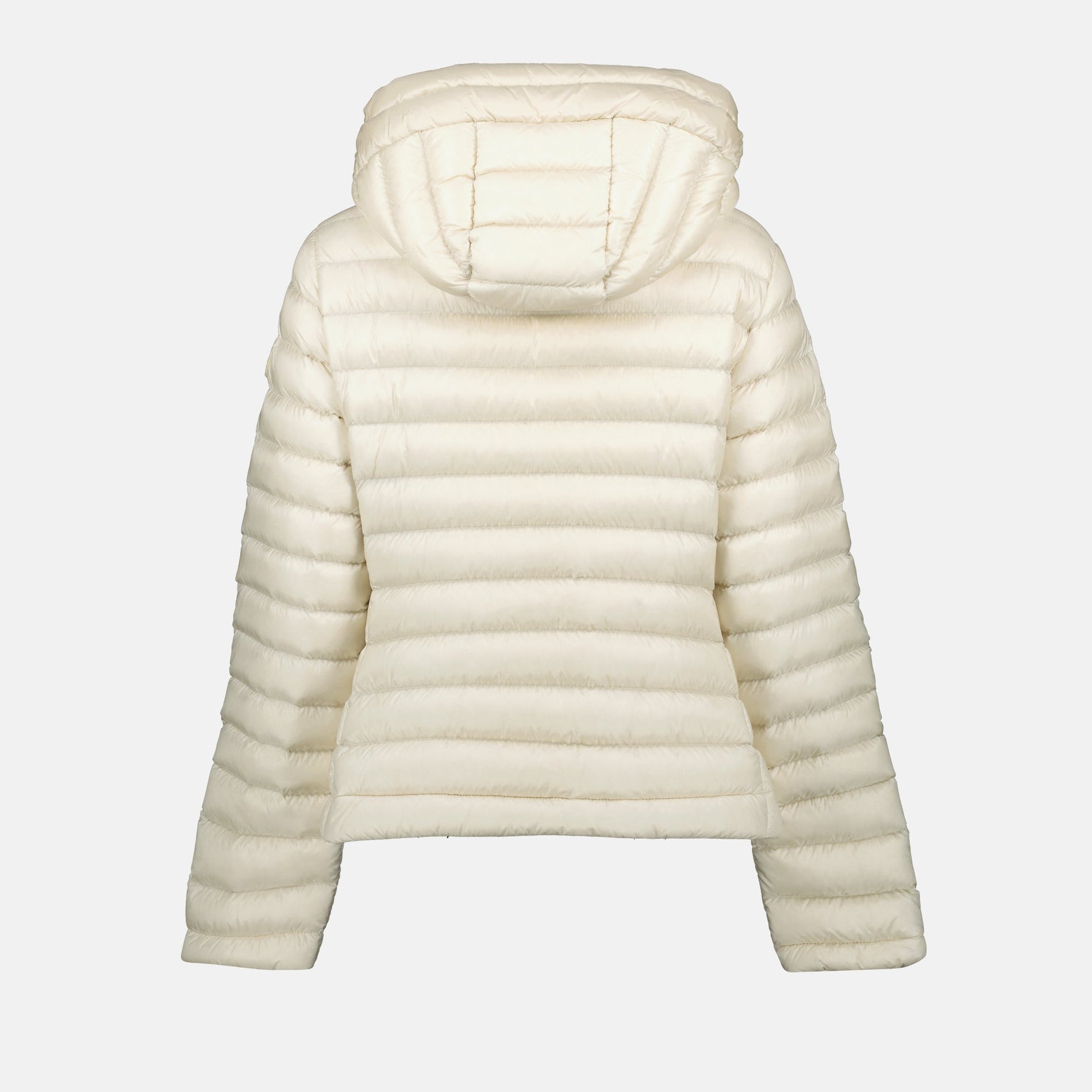 Moncler Cream Lightweight Hooded Down Jacket - image 2