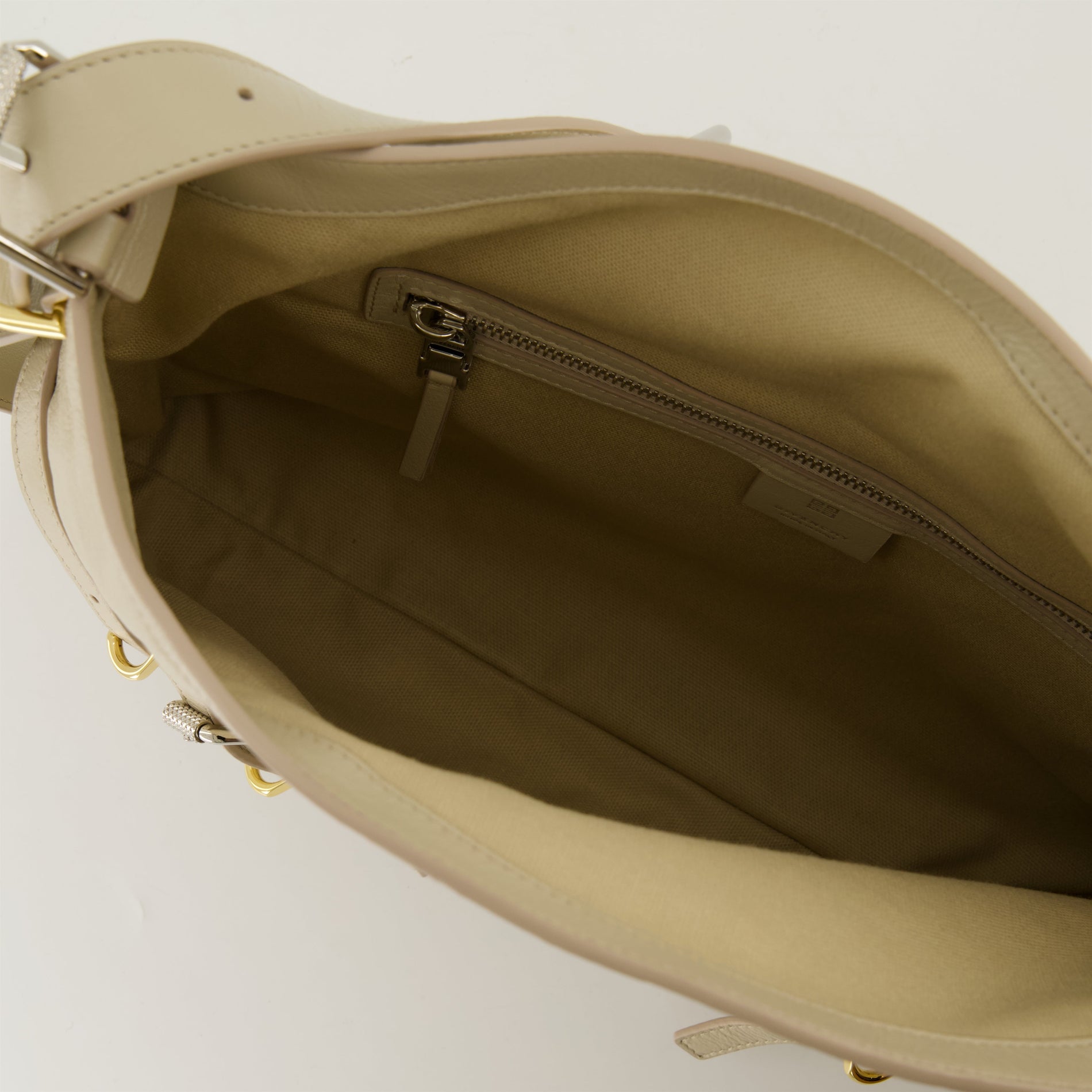 Givenchy Beige Leather Slouchy Shoulder Bag with Harness Detail - image 4