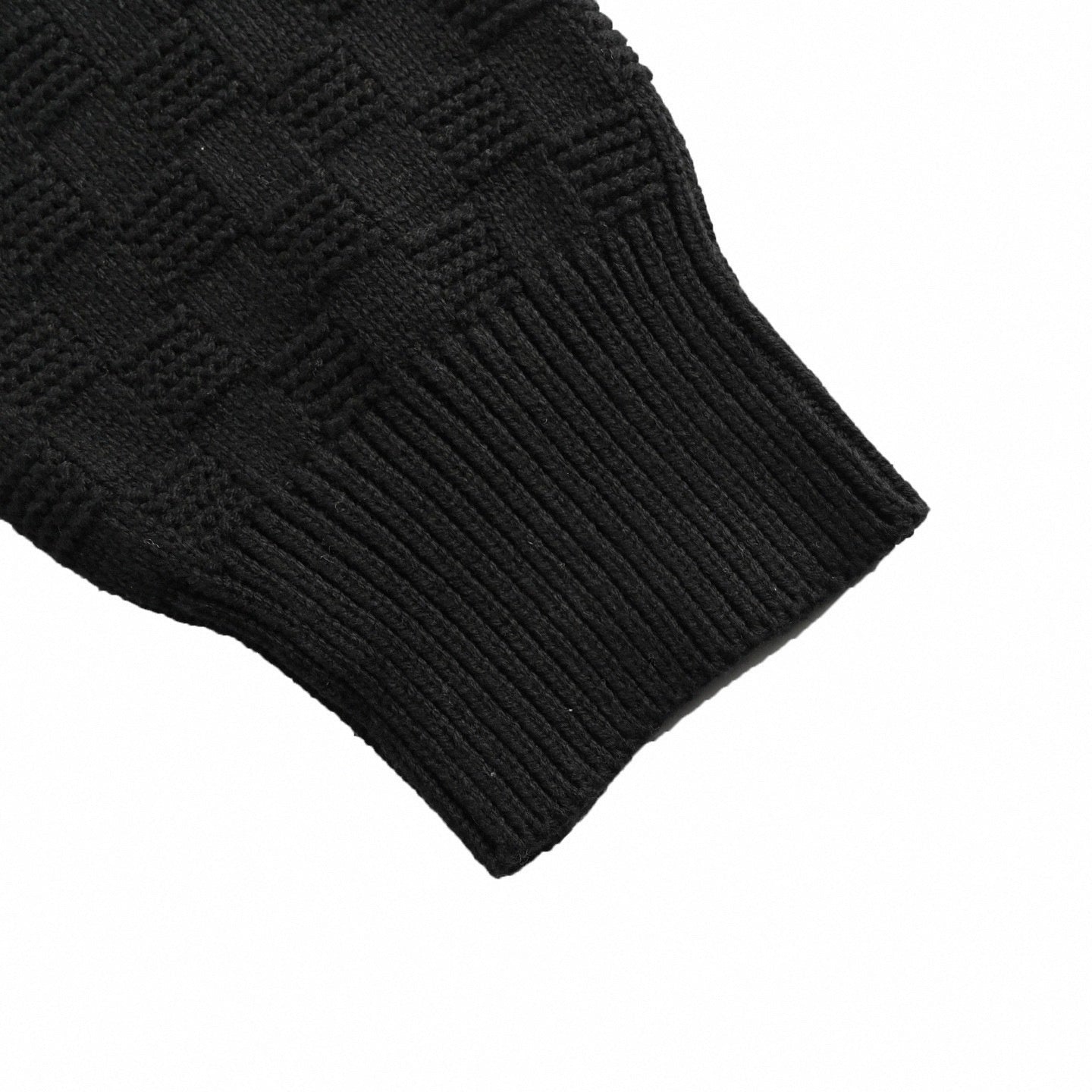 Louis Vuitton Damier Check Half-Zip Stand-Collar Knit Sweater - image 6