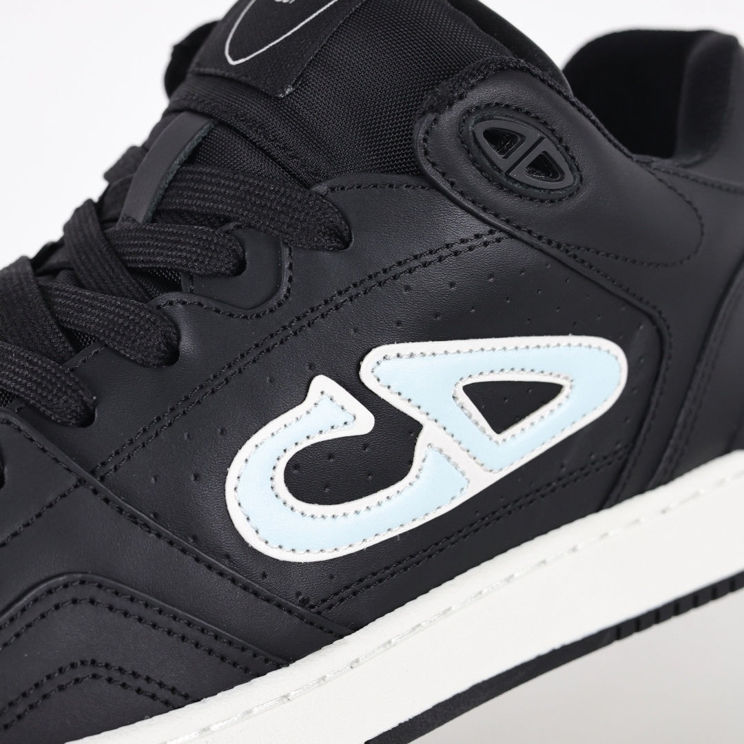 Dior B57 Low-Top Sneaker – Black with Ice Blue CD Signature - image 4