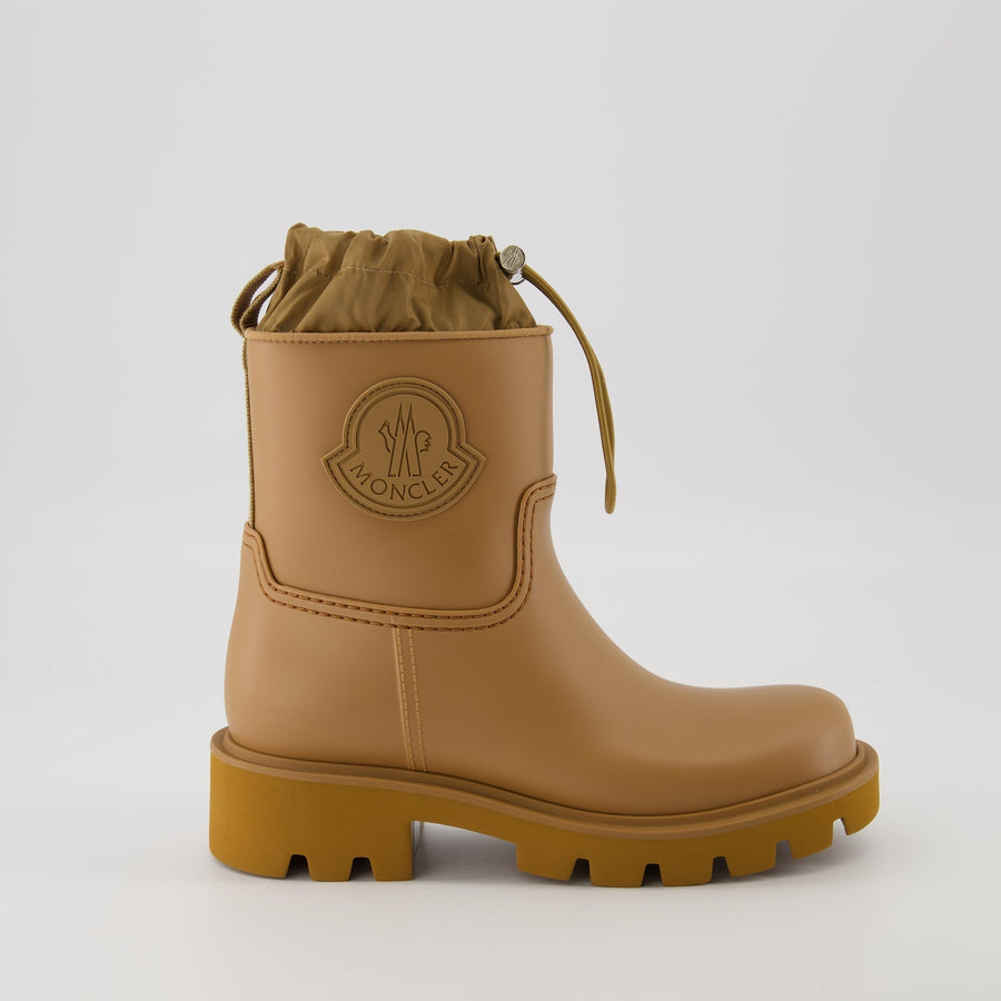 Moncler Ginette Rain Boots-Beige