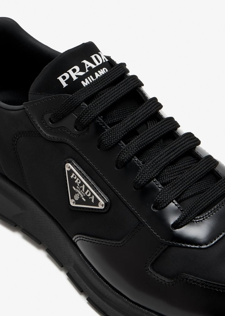 Prada Prax 01 Leather Sneakers – Black - image 2