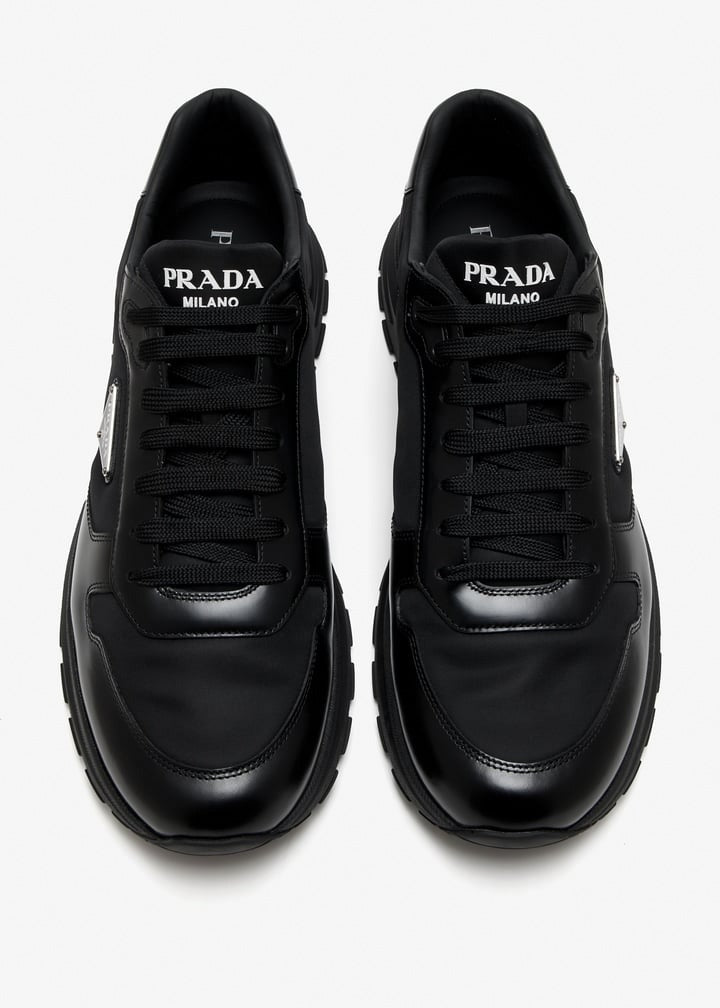 Prada Prax 01 Leather Sneakers – Black - image 4