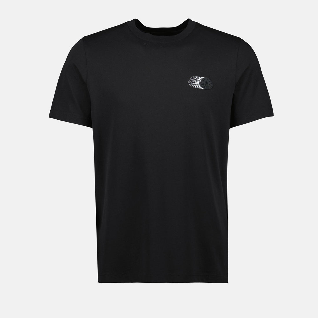 Black Faded Logo Print T-Shirt