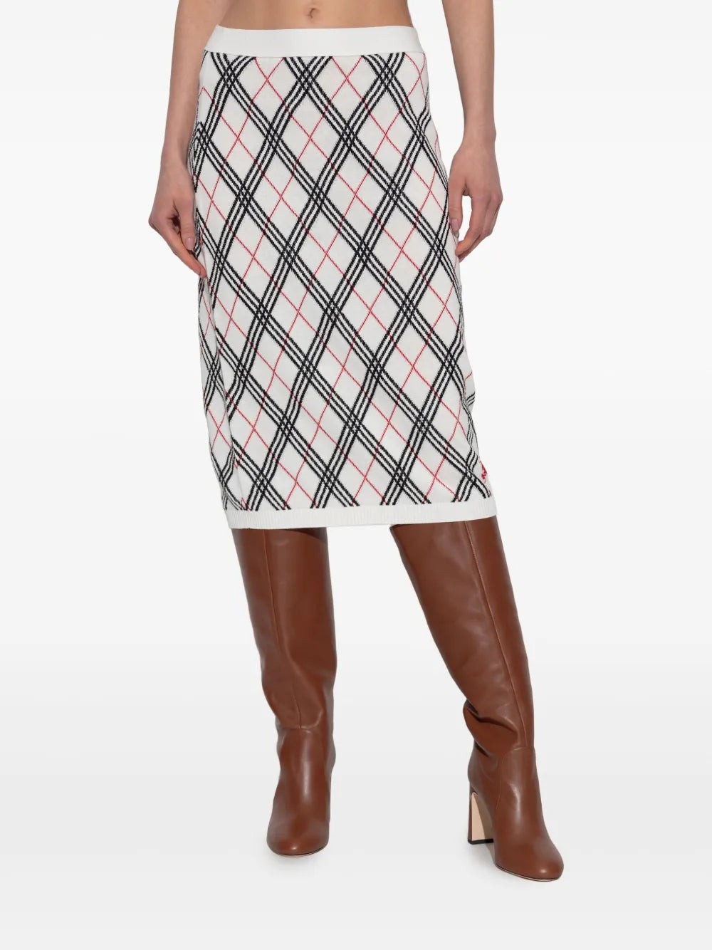 Burberry Midi Check Skirt - image 3