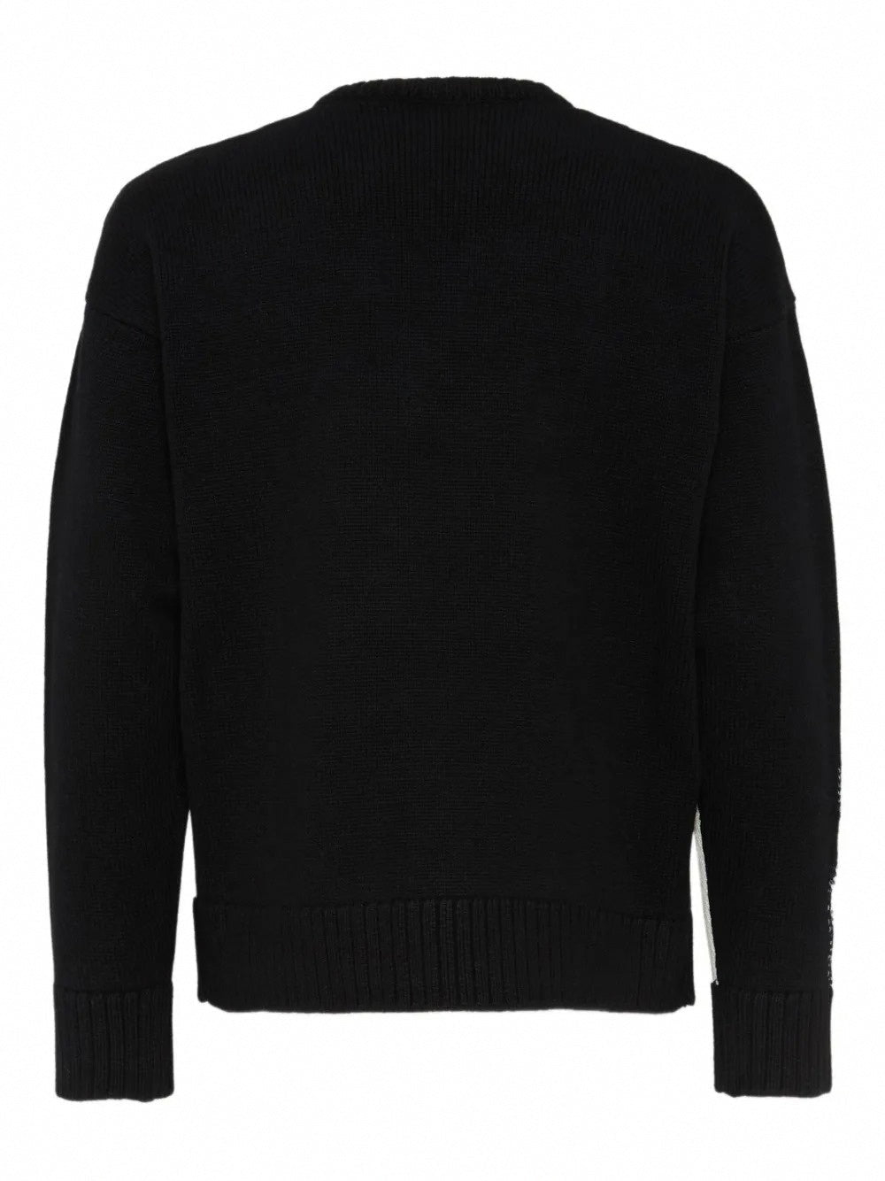 Dsquared2 Black & White Intarsia-Knit “D2” Logo Jumper - image 2