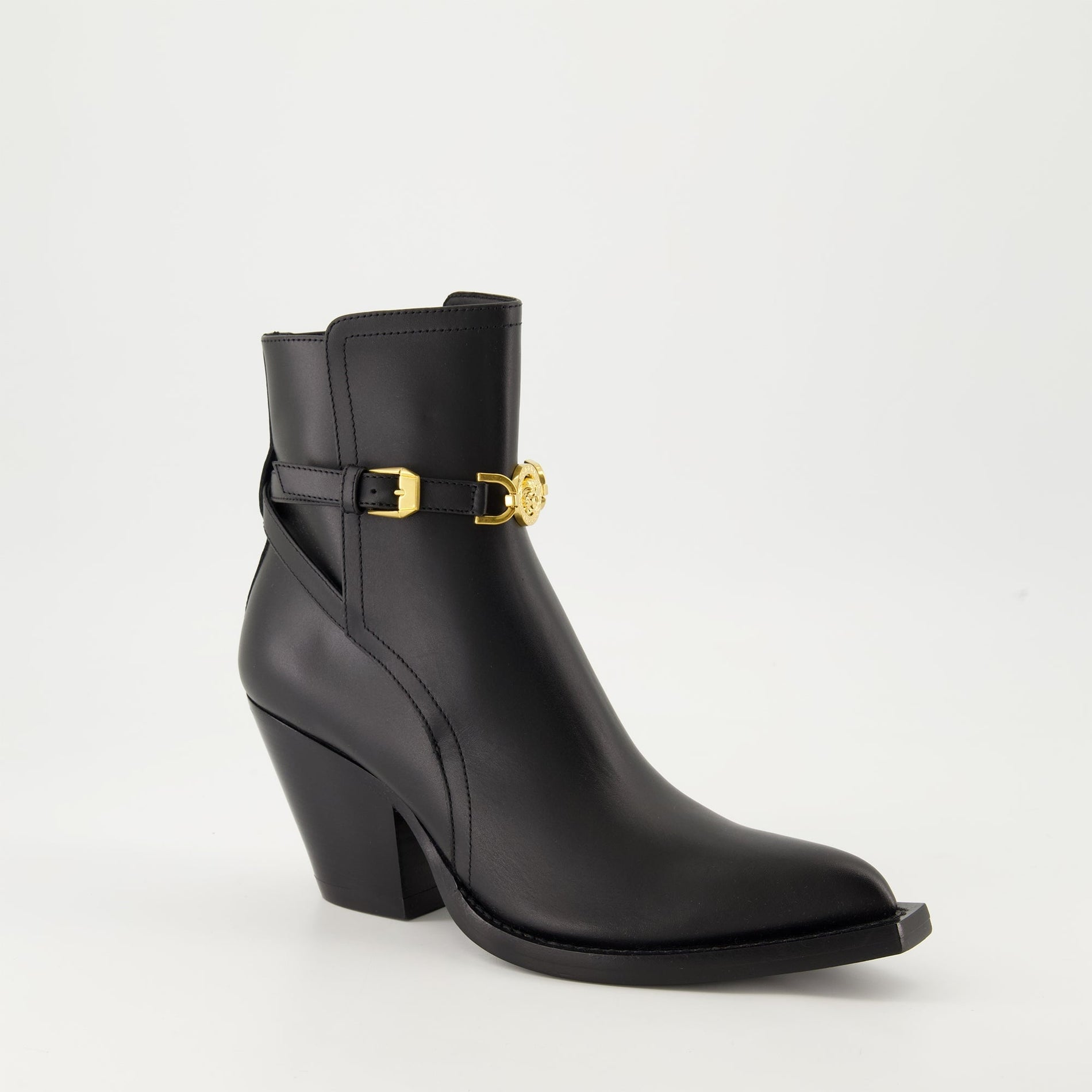 Versace Medusa Harness Ankle Boots