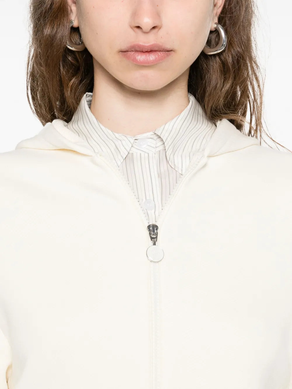 Moncler Ivory Knit Zip-Up Hoodie - image 7