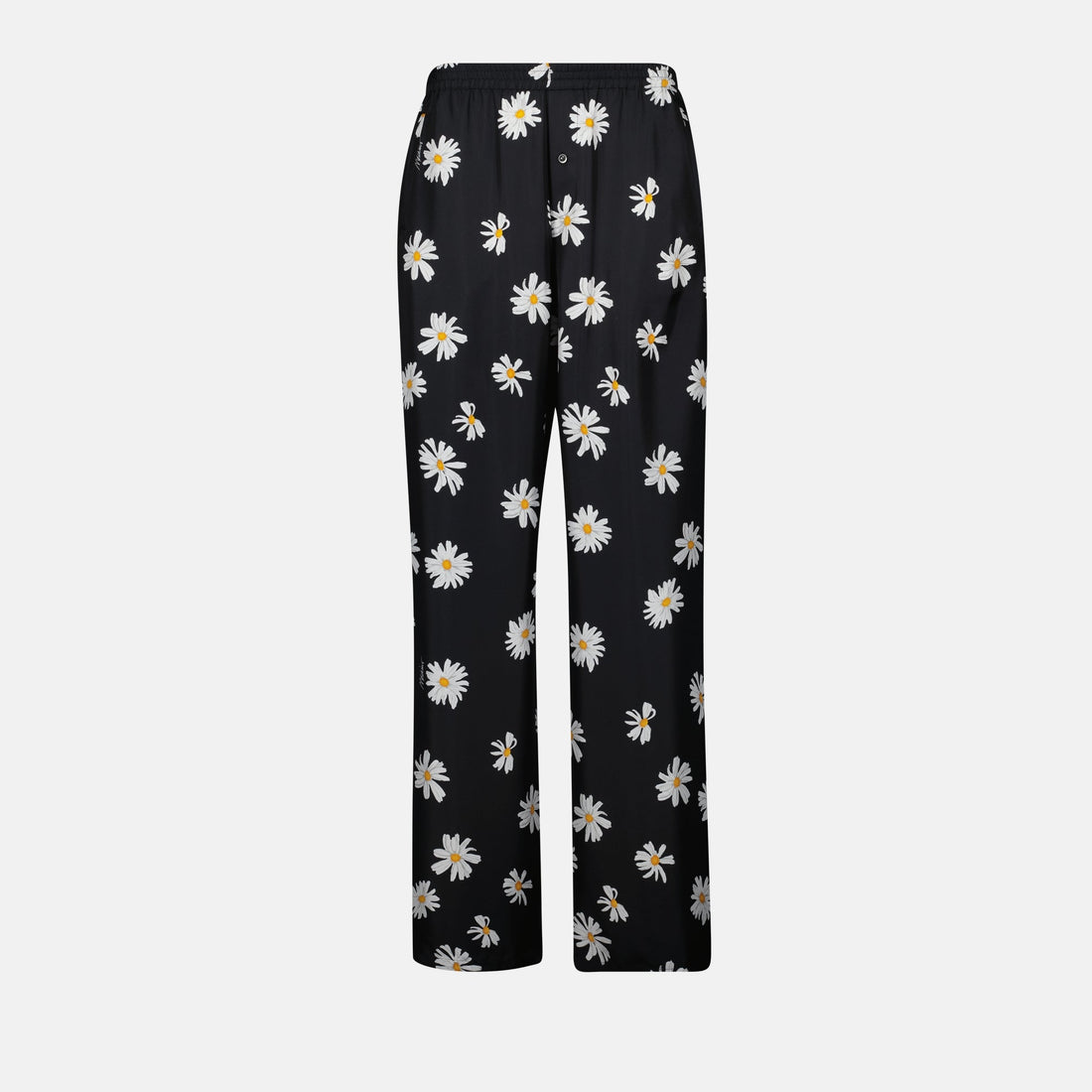 Daisy Print Wide-Leg Trousers