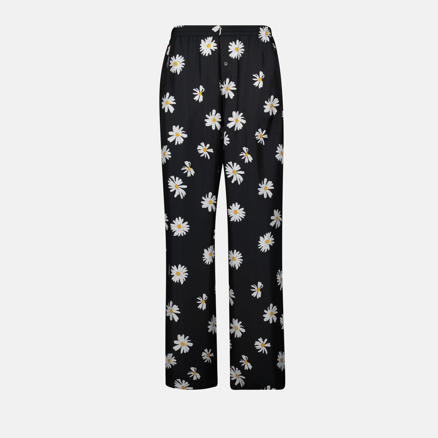 Moschino Daisy Print Wide-Leg Trousers