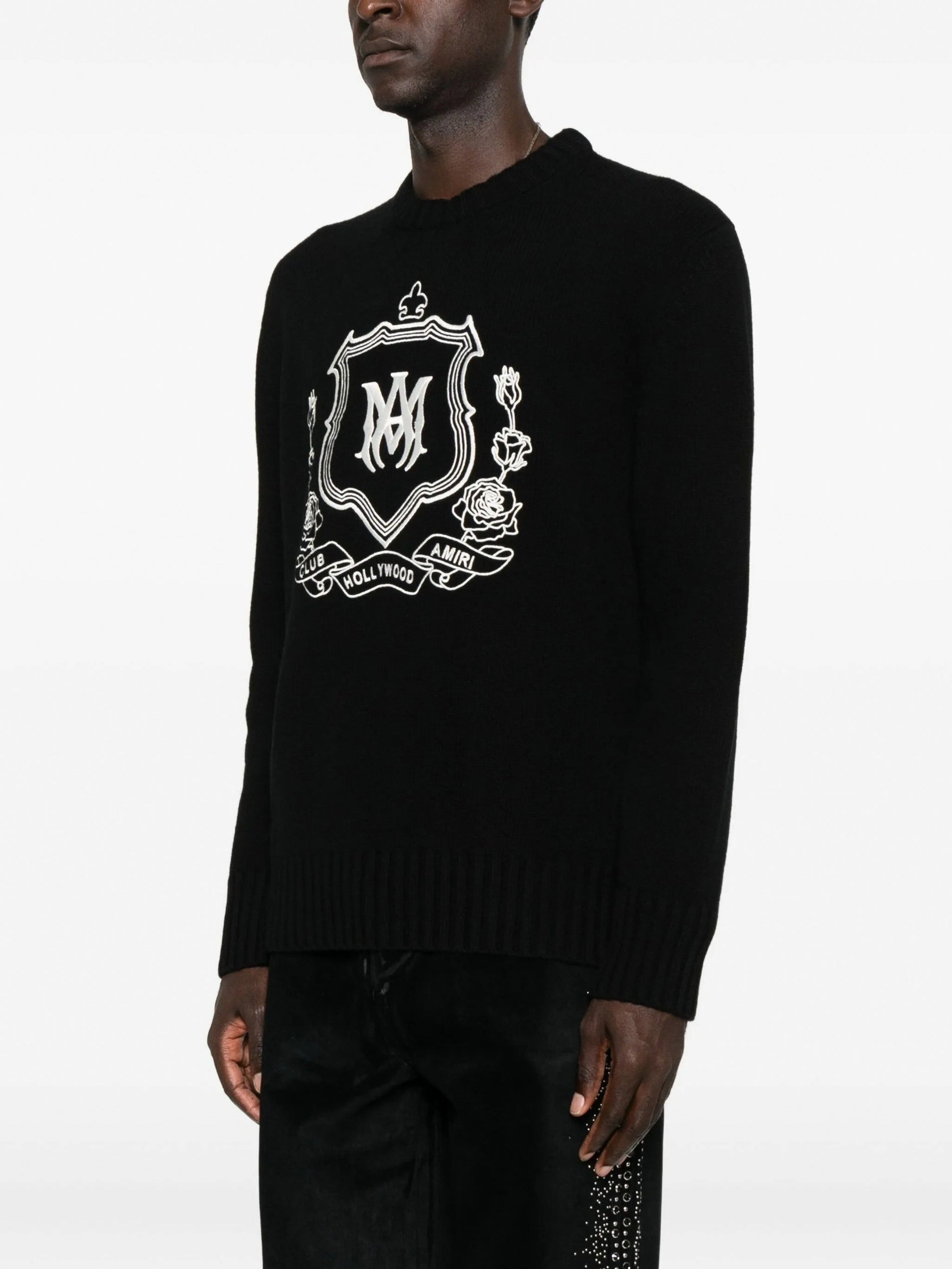 Amiri Club Hollywood Crest-Print Cotton Sweatshirt - image 3