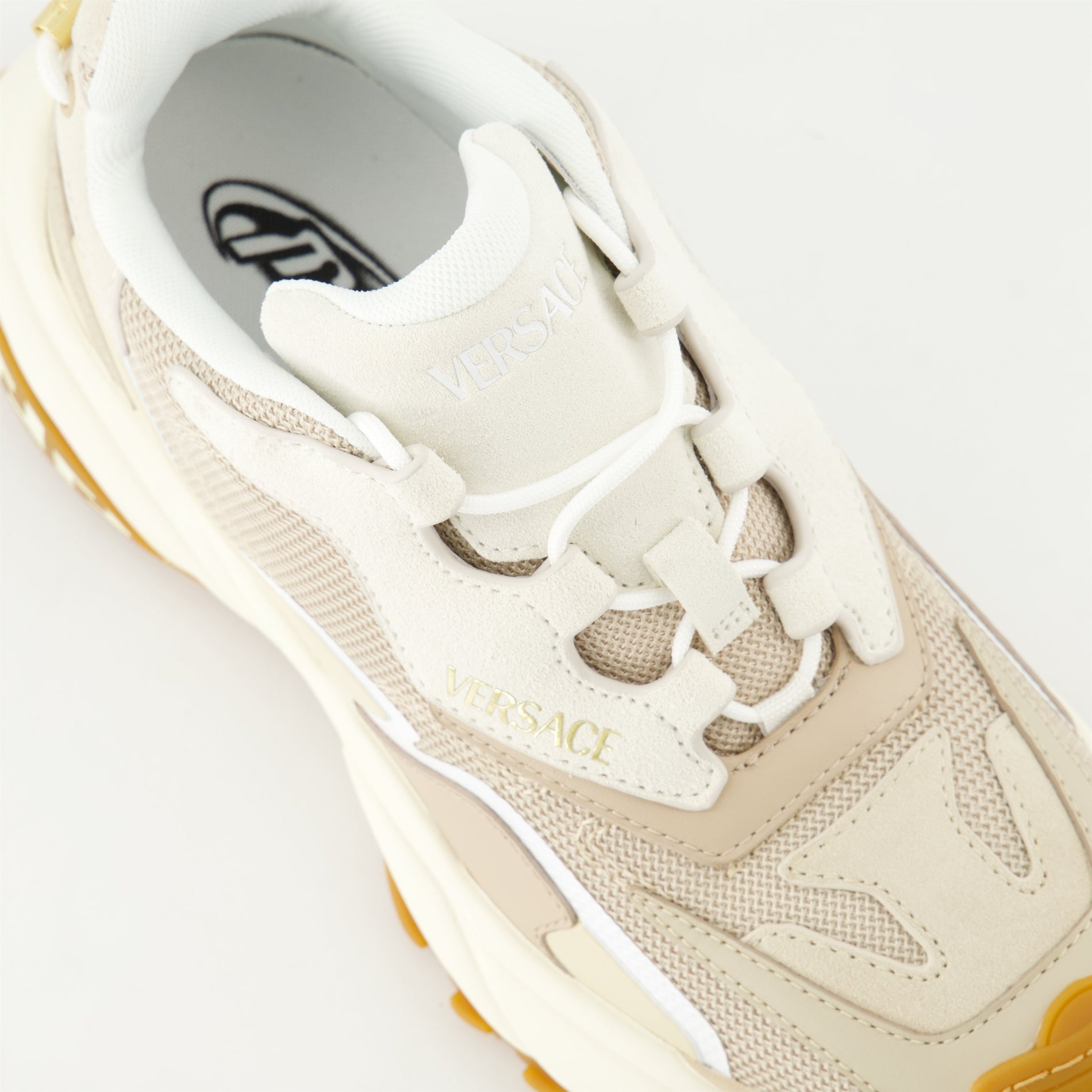 Versace Beige Chunky Runner Sneakers - image 5