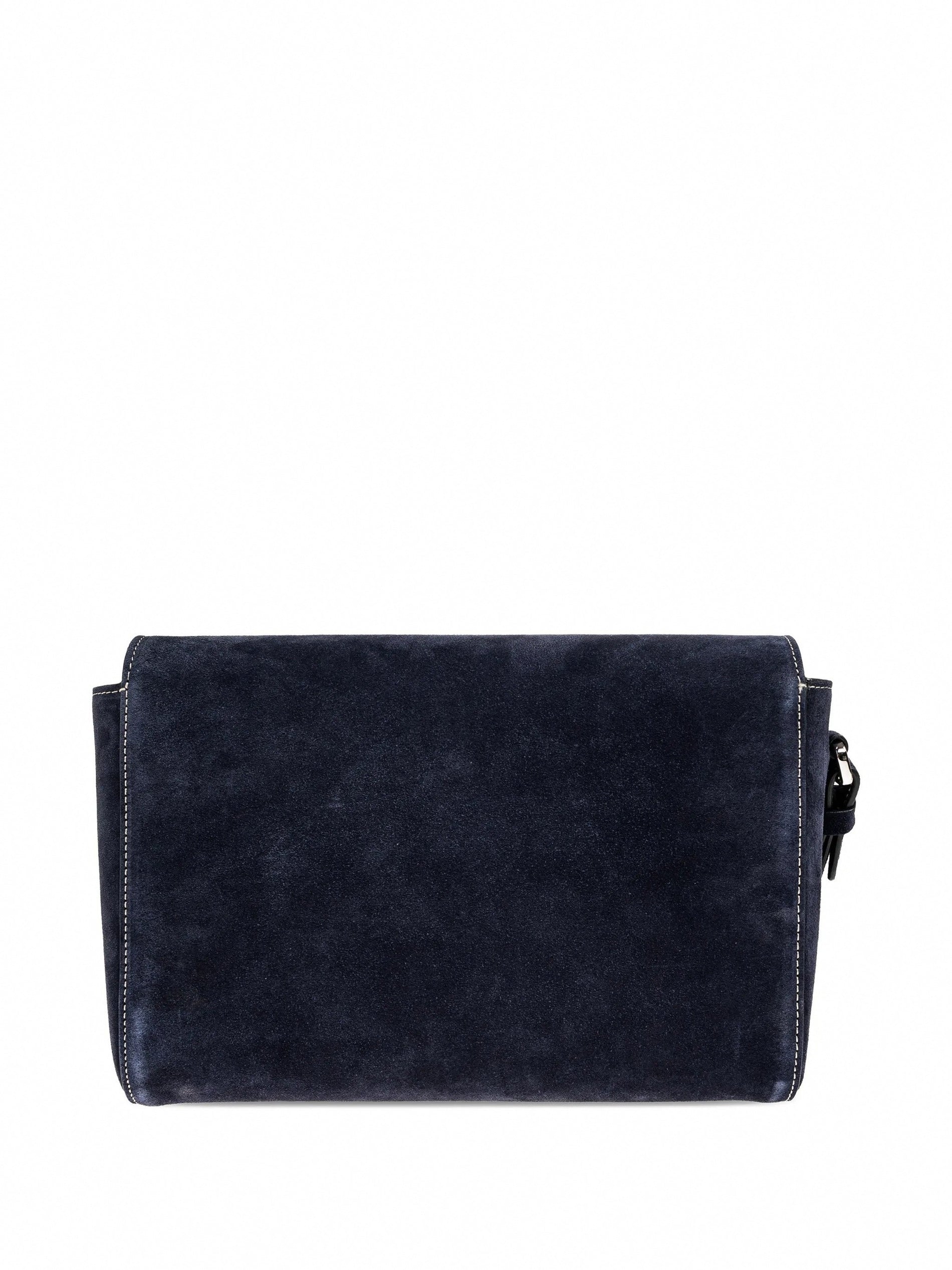 Dsquared2 Suede Logo Clutch / Crossbody Bag (Navy) - image 2