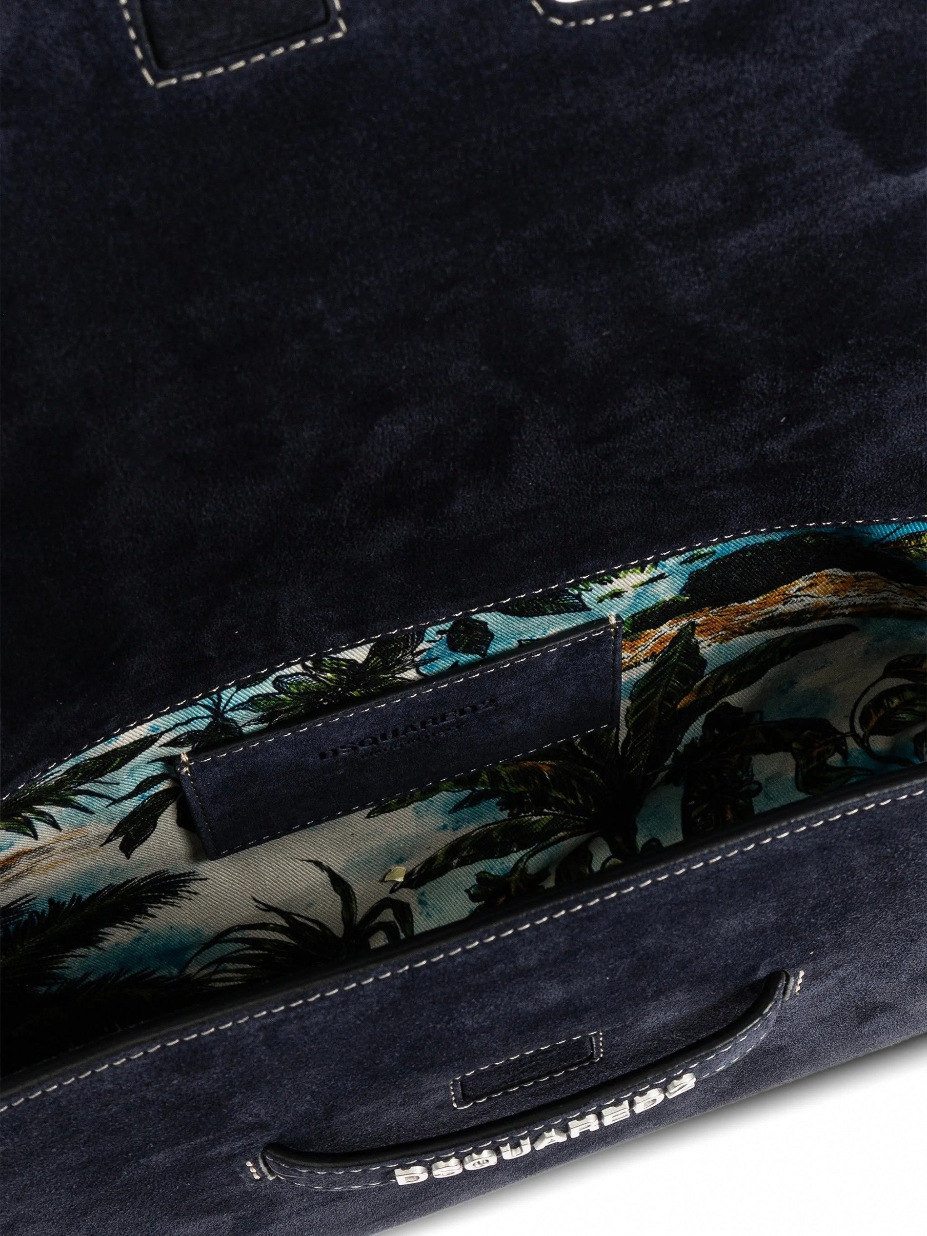 Dsquared2 Suede Logo Clutch / Crossbody Bag (Navy) - image 5
