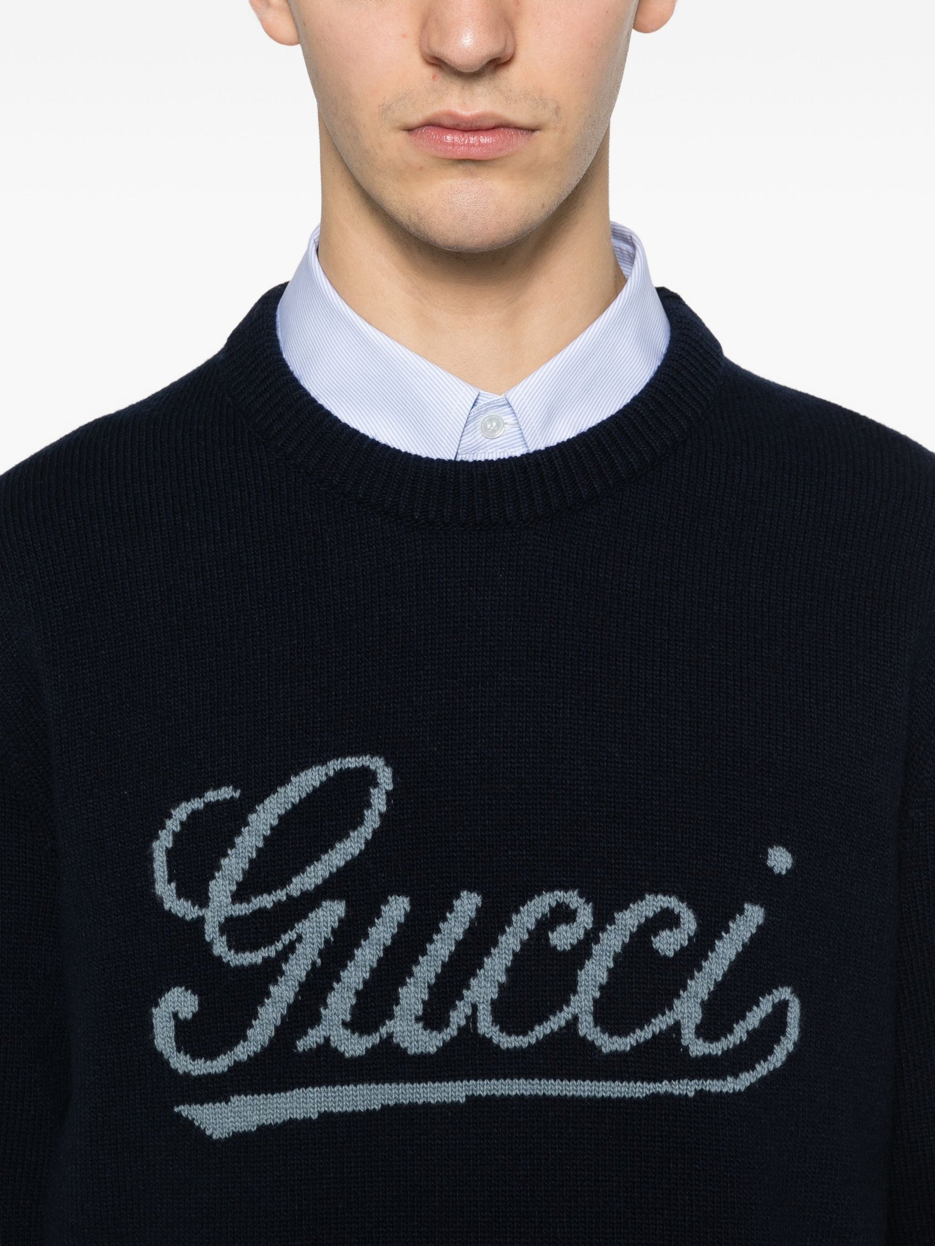 Gucci Logo-Detail Crewneck Sweater - image 5