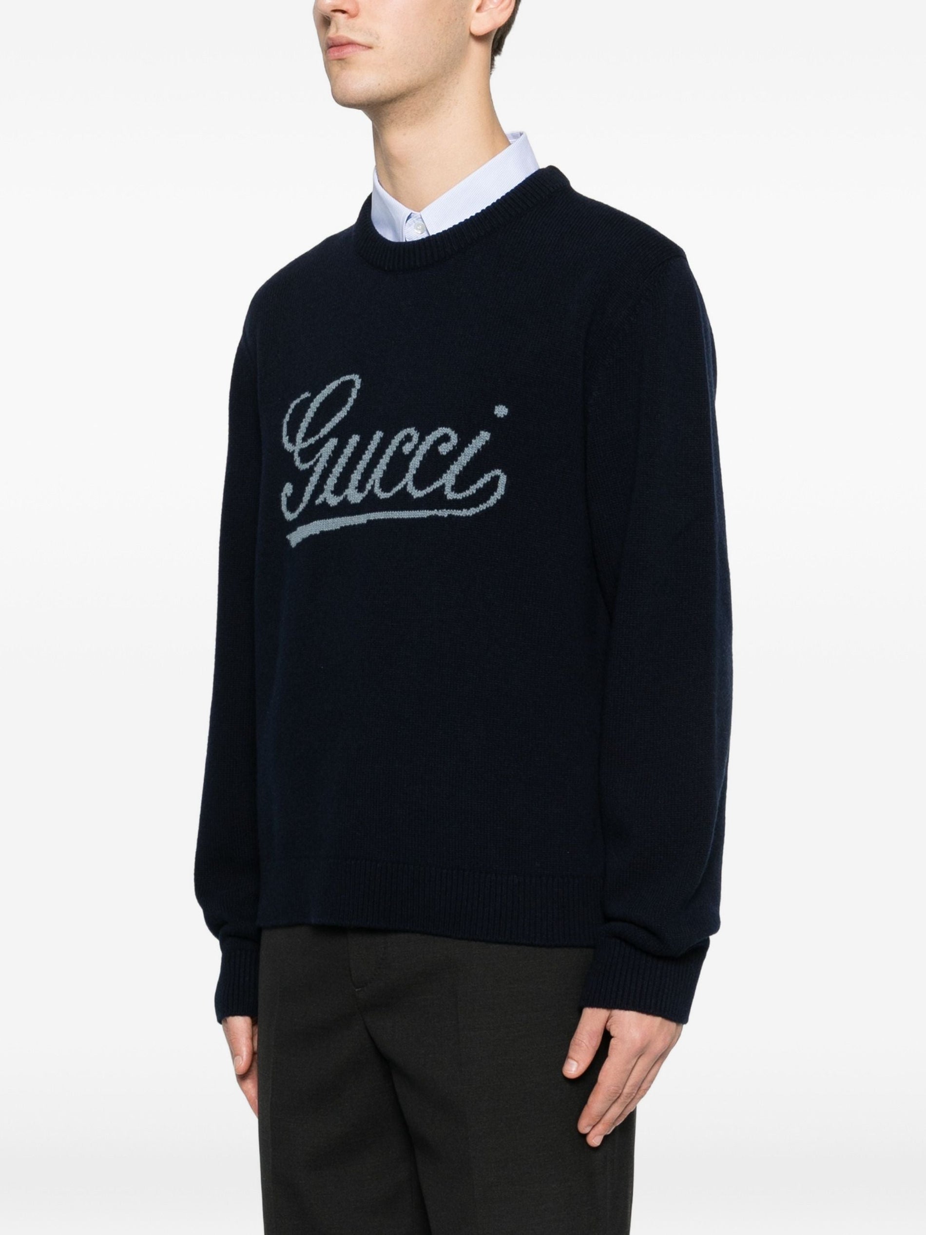Gucci Logo-Detail Crewneck Sweater - image 3