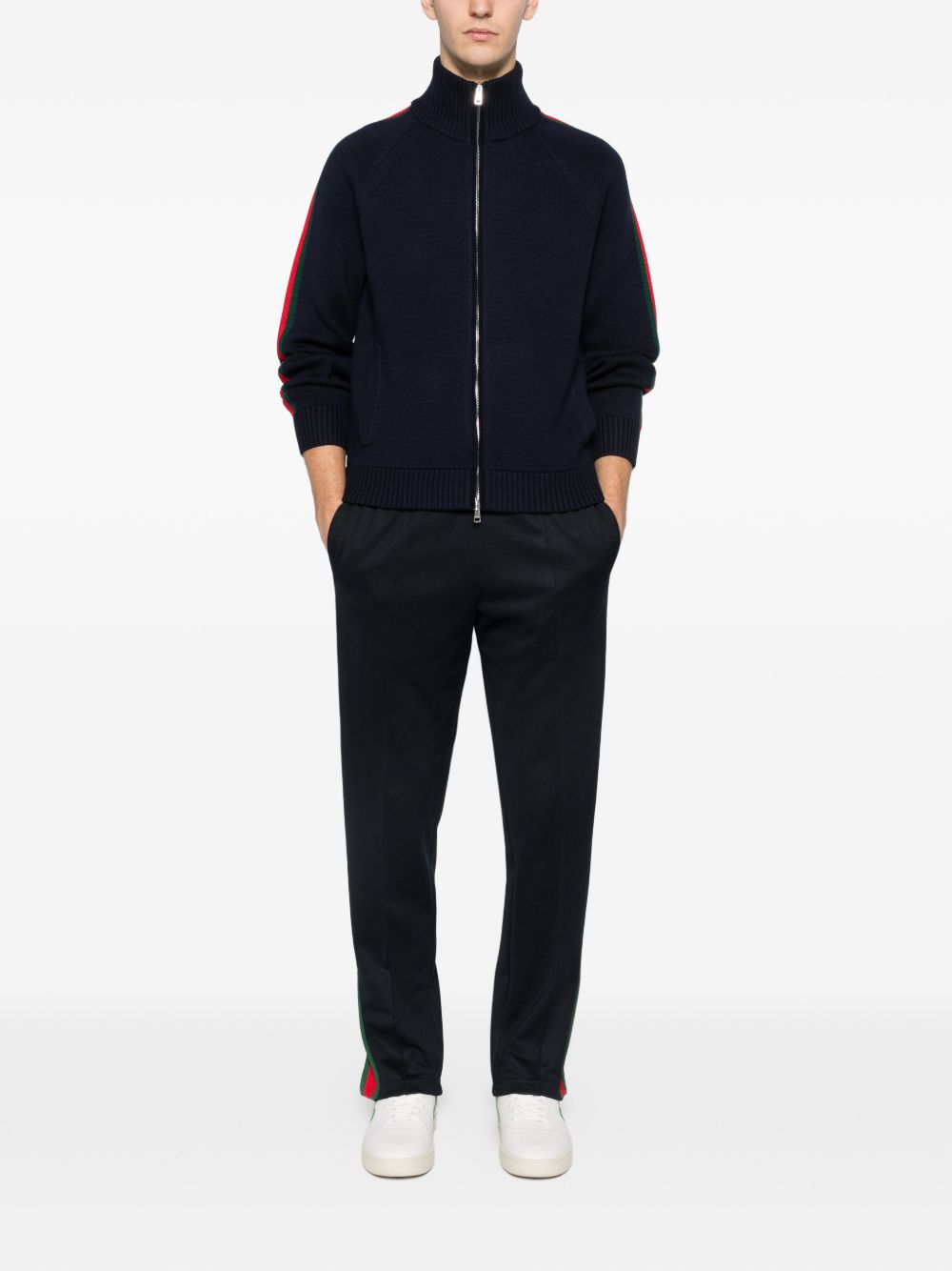 Gucci striped zip-up cardigan - image 2