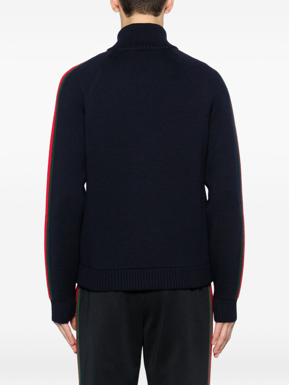 Gucci striped zip-up cardigan - image 4