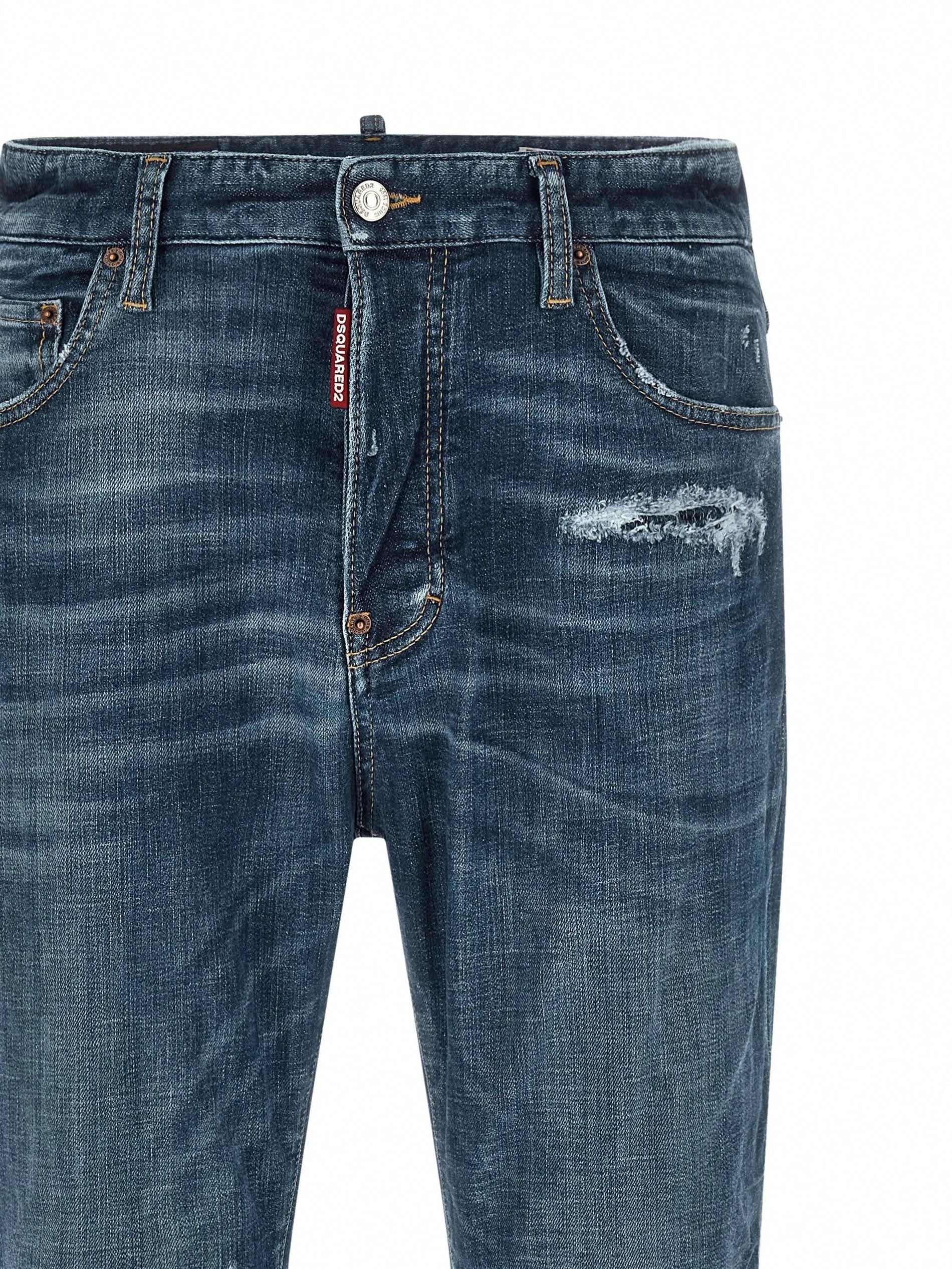 Dsquared2 Stonewashed-Effect Straight-Leg Jeans - image 3