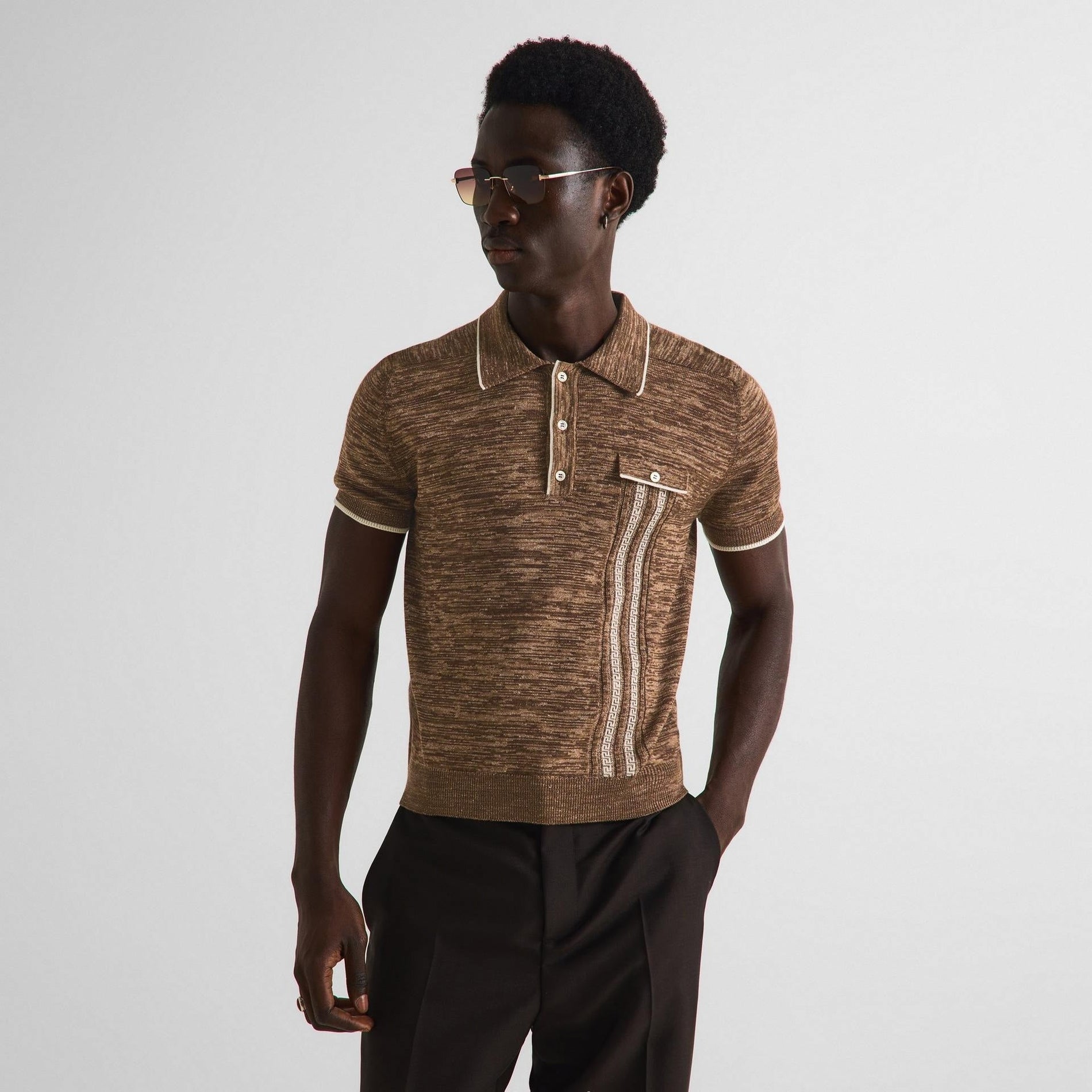 Dolce & Gabbana Men's Knitted Short Sleeve Polo Shirt - image 4