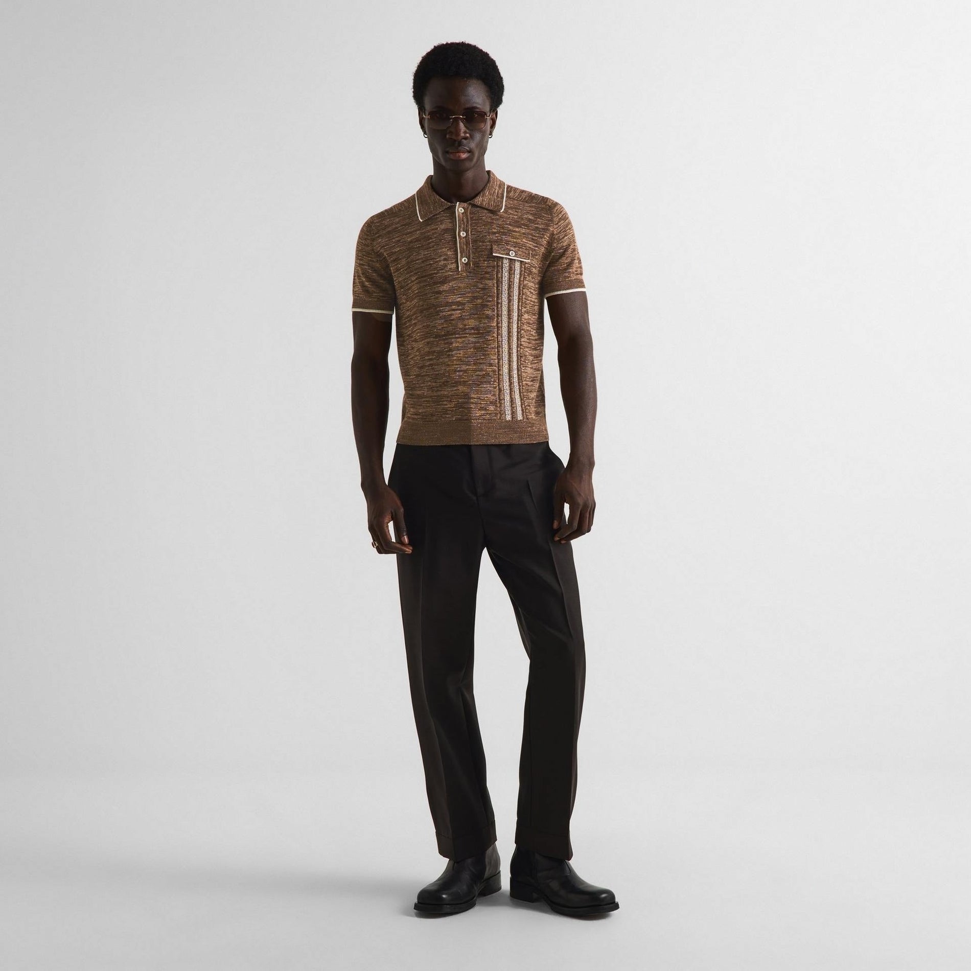 Dolce & Gabbana Men's Knitted Short Sleeve Polo Shirt - image 6