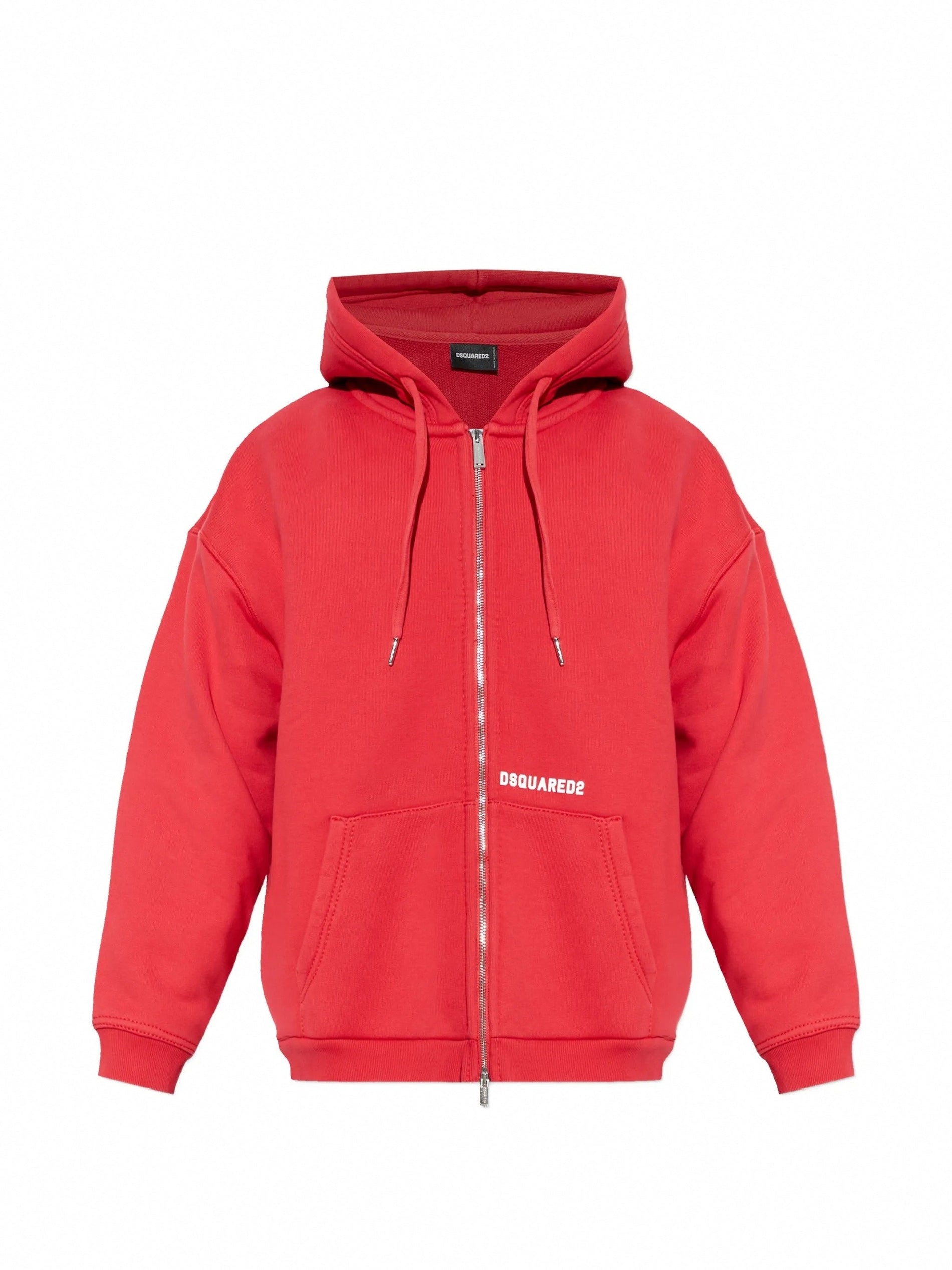 Dsquared2 Logo-Embroidered Zip-Up Hoodie