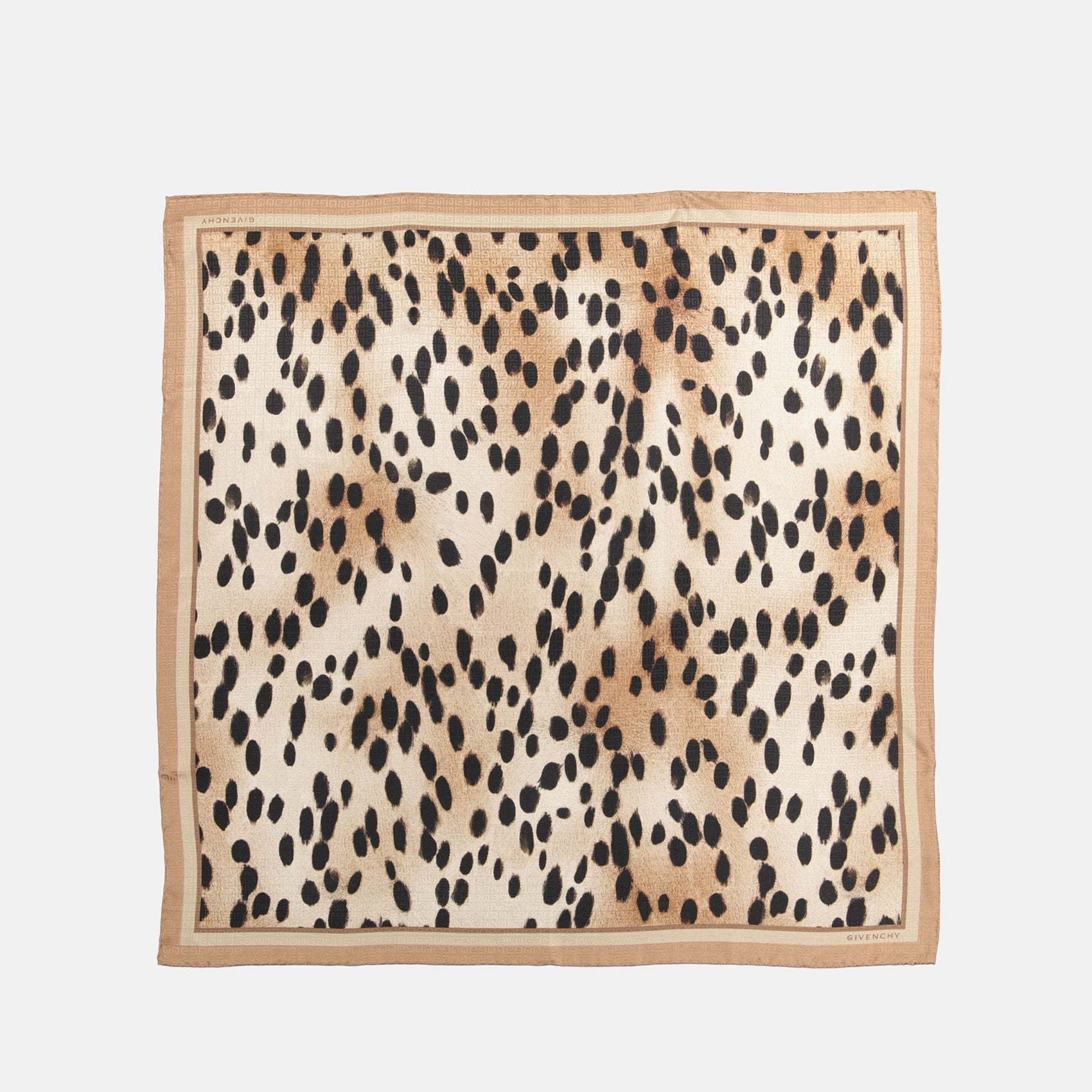 Givenchy Animal Print Scarf – Beige