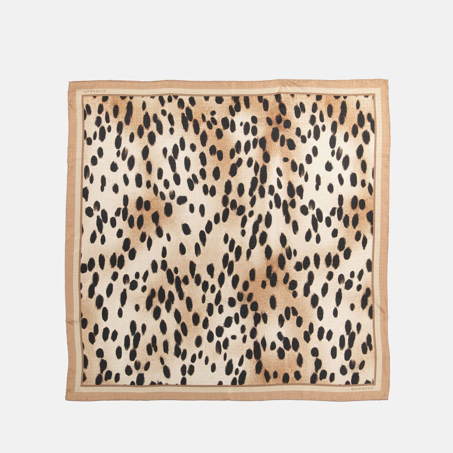 Givenchy Animal Print Scarf – Beige