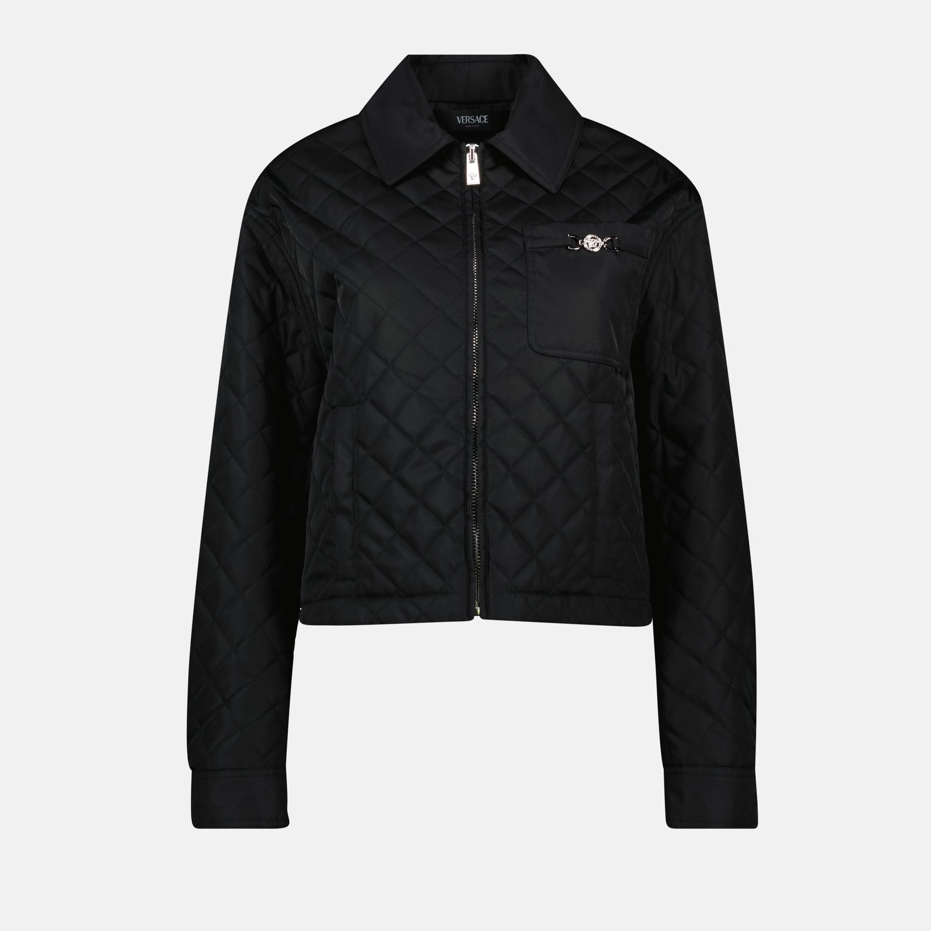 Versace Zip-Up Jacket with Medusa Hardware