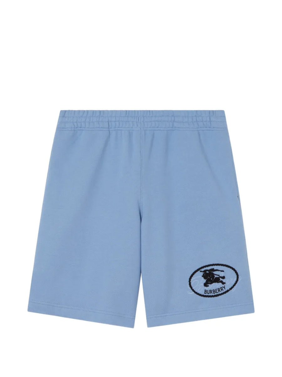Burberry Knight-Stamp Cotton Shorts