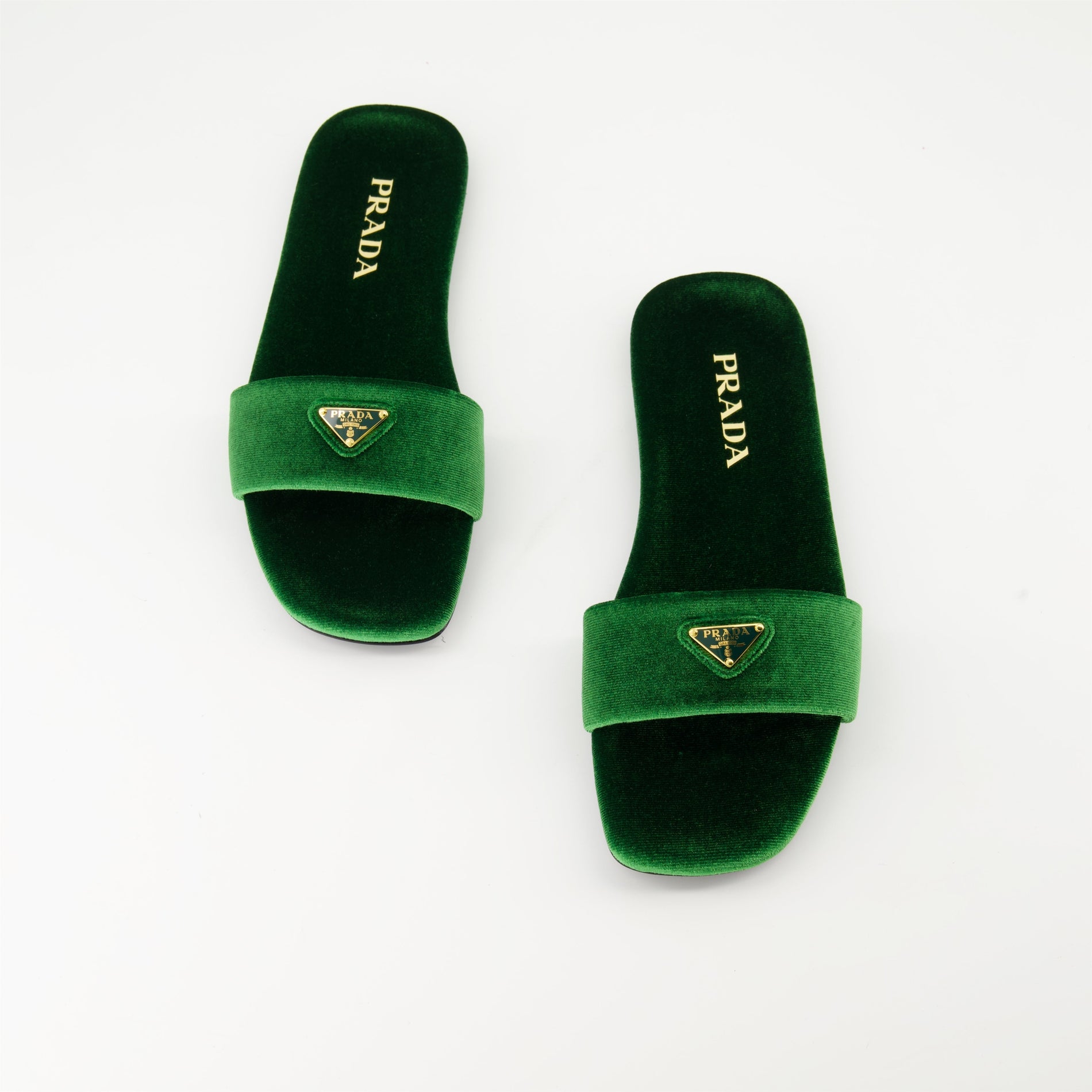 Prada Velvet Logo Slides - image 6