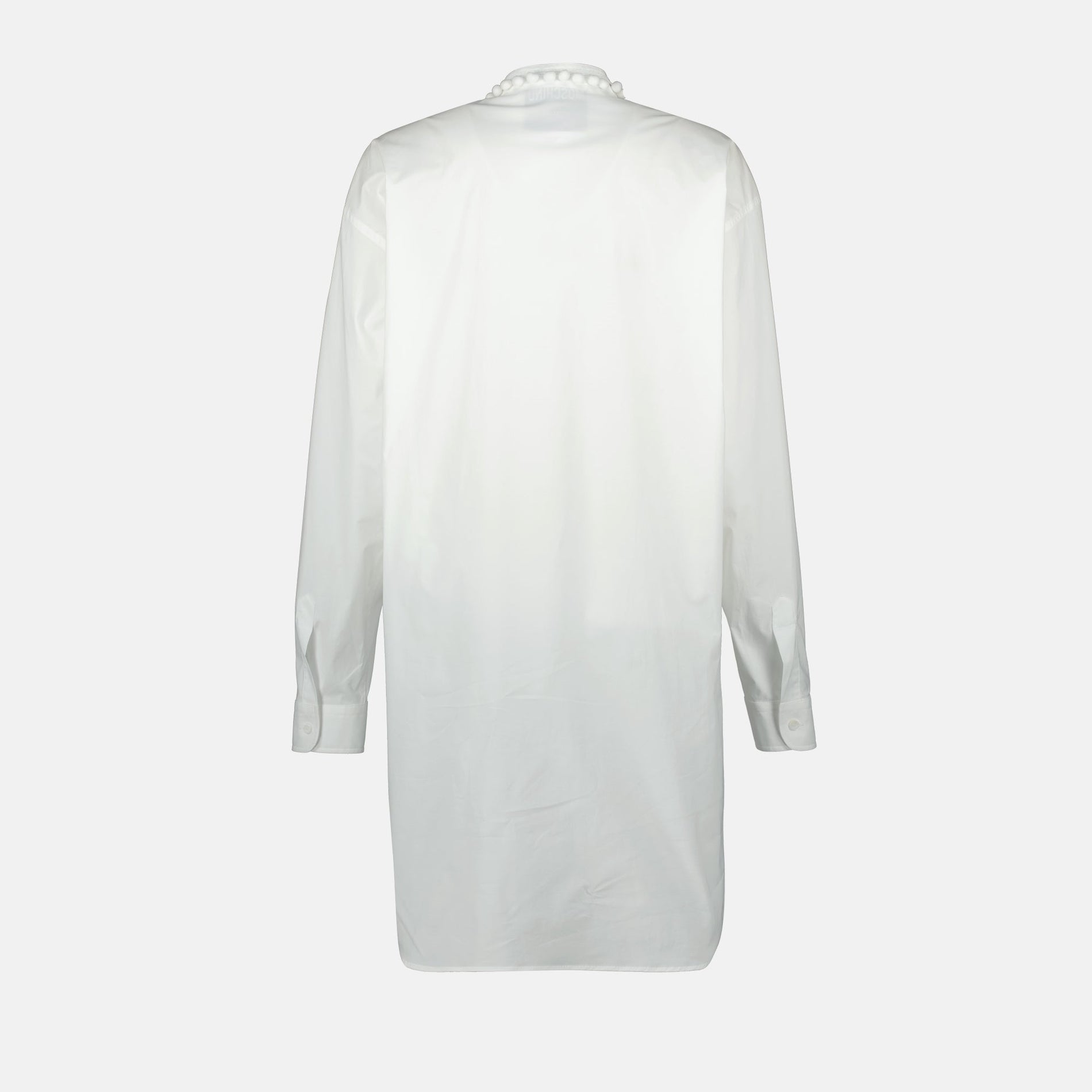 Moschino Embellished Lace-Detail Shirt Dress - image 2